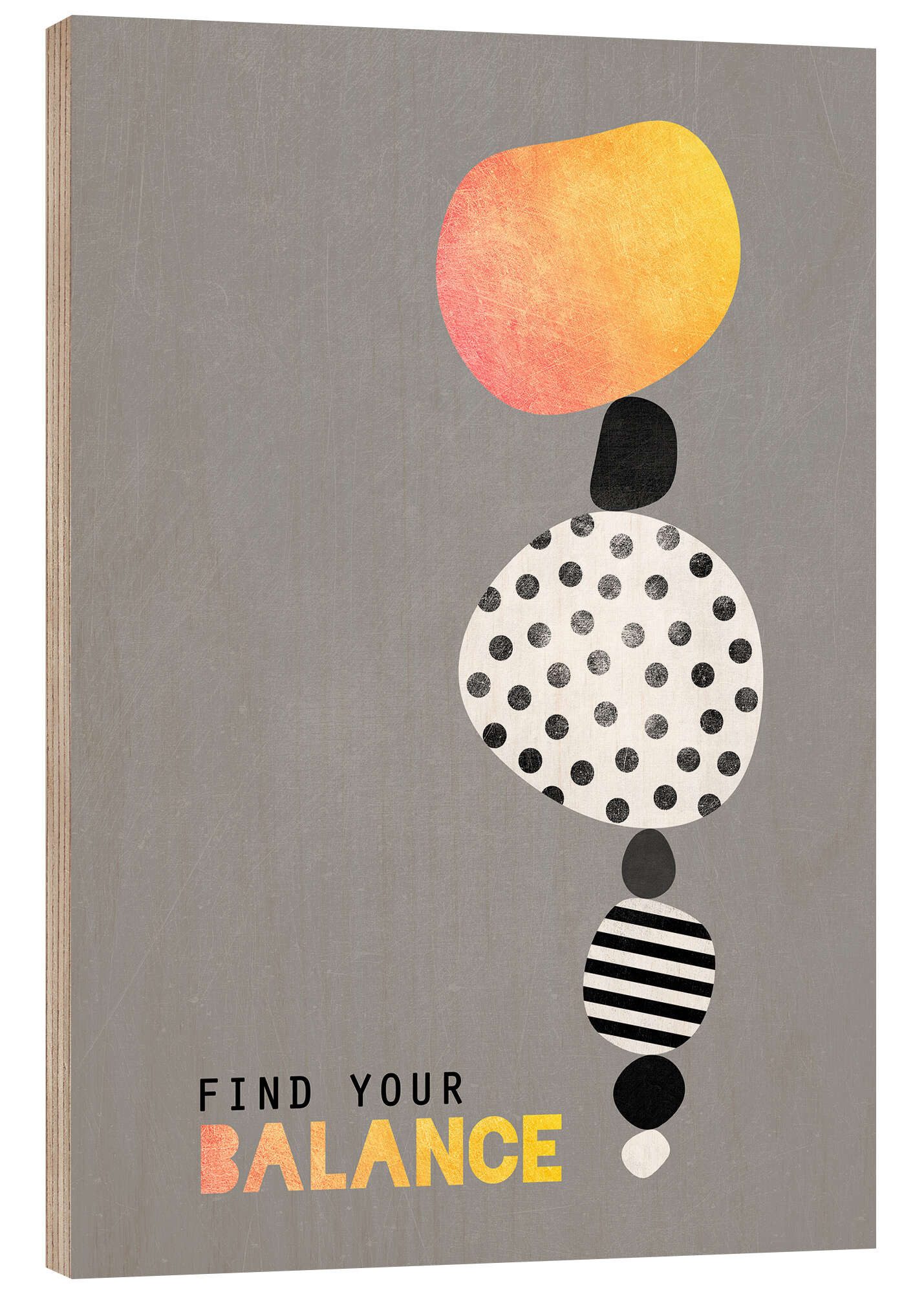 Posterlounge Wandbild Find your balance, Elisabeth Fredriksson, erhältlich als Poster, Leinwandbild, Wandsticker oder Acrylglasbild
