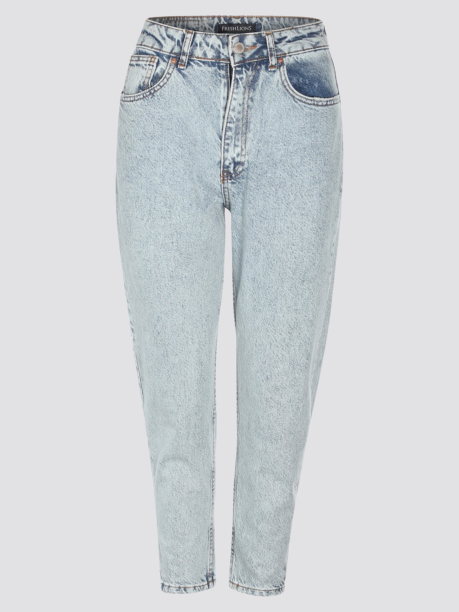 Blau Freshlions Mom-Jeans 'HAYLIE' Jeans