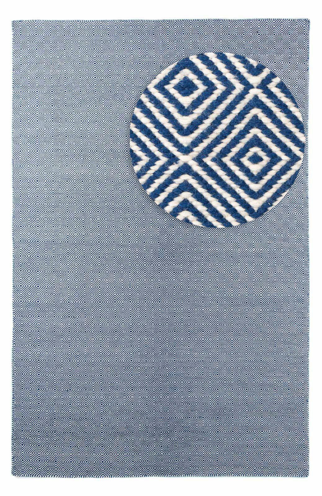 Outdoorteppich Läufer In- & Outdoor - Alef - türkis, morgenland, rechteckig, Höhe: 6 mm, In und Outdoor geeignet Blau | Kurzflor-Teppiche