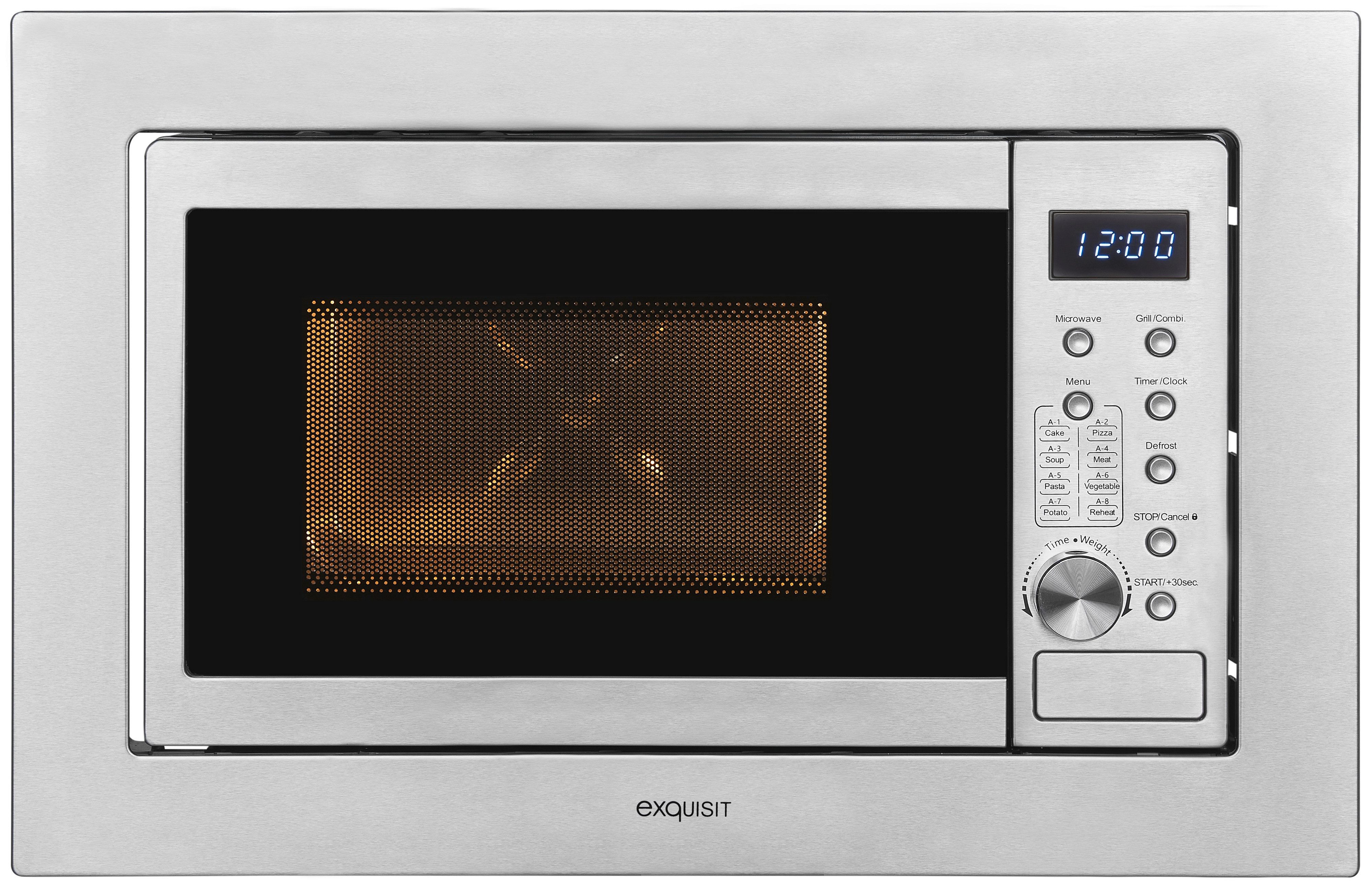 exquisit Einbau-Mikrowelle EMW20-DG-020, Grill, Mikrowelle, 20 l