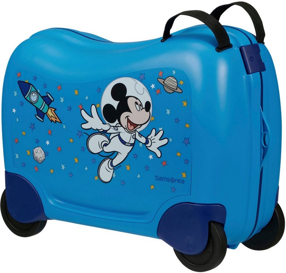Samsonite Kinderkoffer Dream2Go Ride-on Trolley, Disney Mickey Stars, 4  Rollen, zum sitzen und ziehen