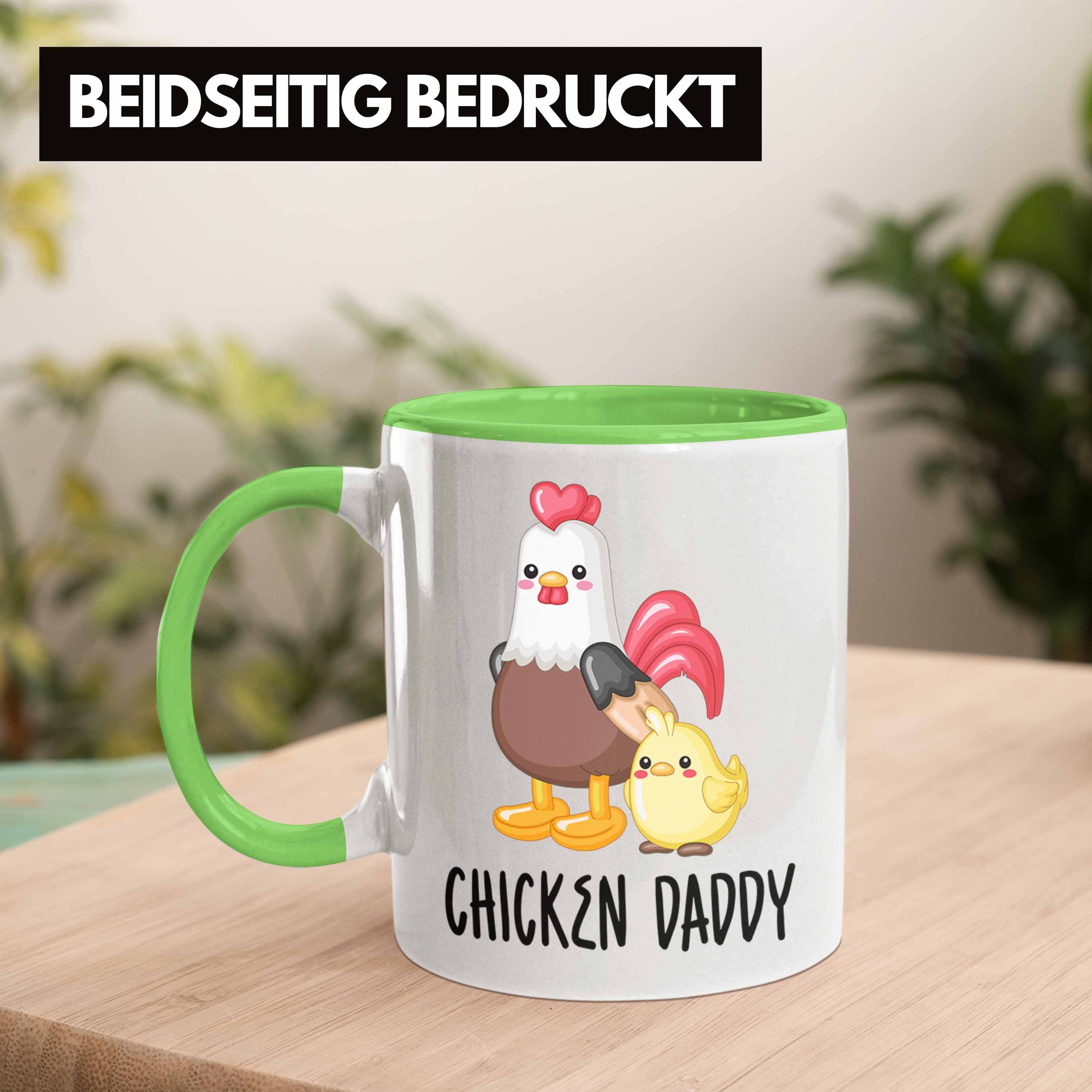 Landwirt Tasse Daddy" Geschenk Trendation Grün Bauer "Chicken für Tasse Lustiges