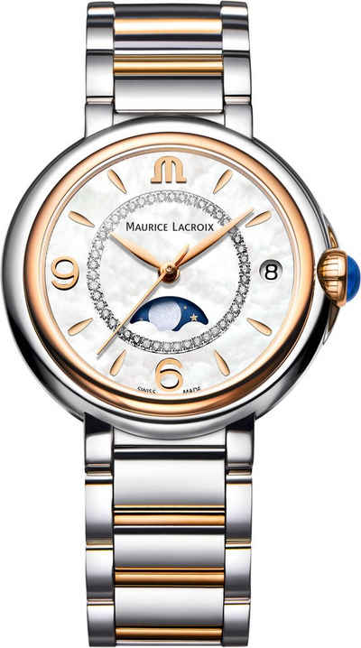 MAURICE LACROIX Schweizer Uhr »Eliros Moonphase, FA1084-PVP13-150-1«