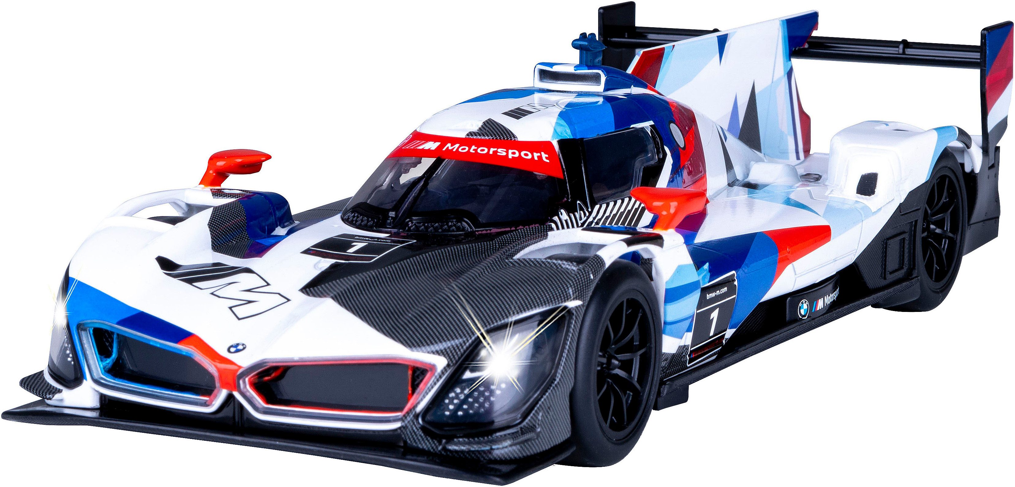 Jamara Spielzeug-Auto Diecast, BMW M Hybrid V8 inklusive Batterien, LED Licht; Maßstab 1:24