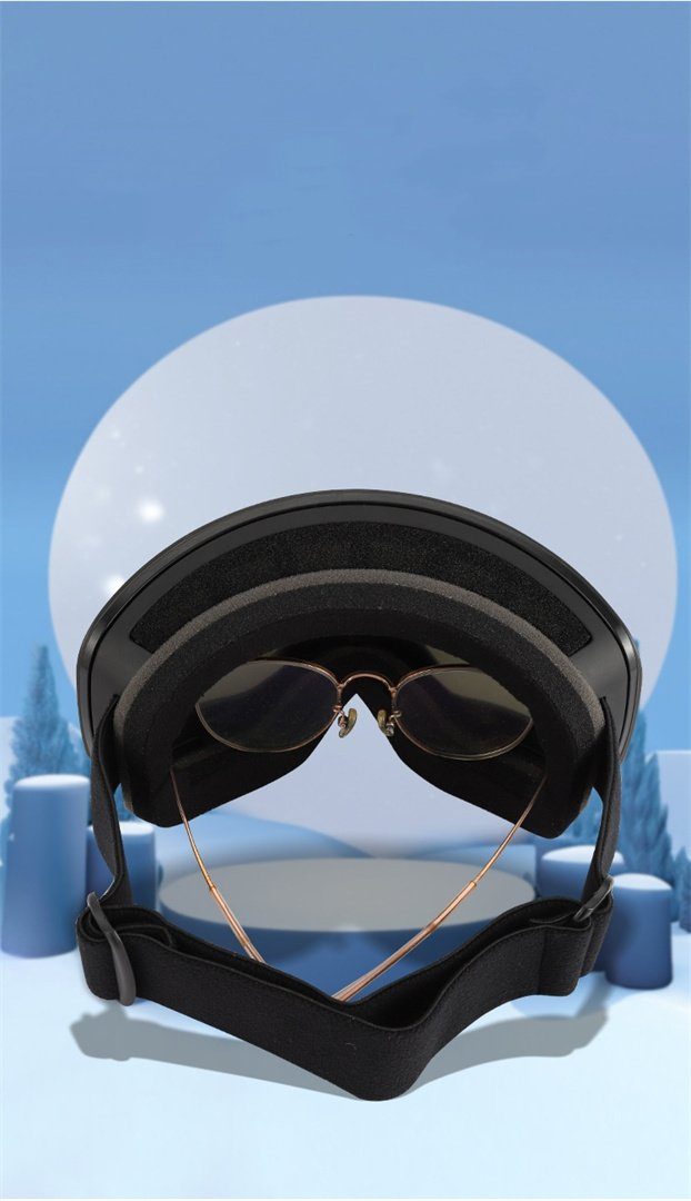 und Skibrillen Skibrille Skibrille, Silber L.Ru Outdoor-Ausrüstung Skibrille, Outdoor-Sportbrille, sanddicht, wind- UG liefert Schneebrillen (Fahrradbrille;Motorradbrille;Schwimmbrille;Skibrille),