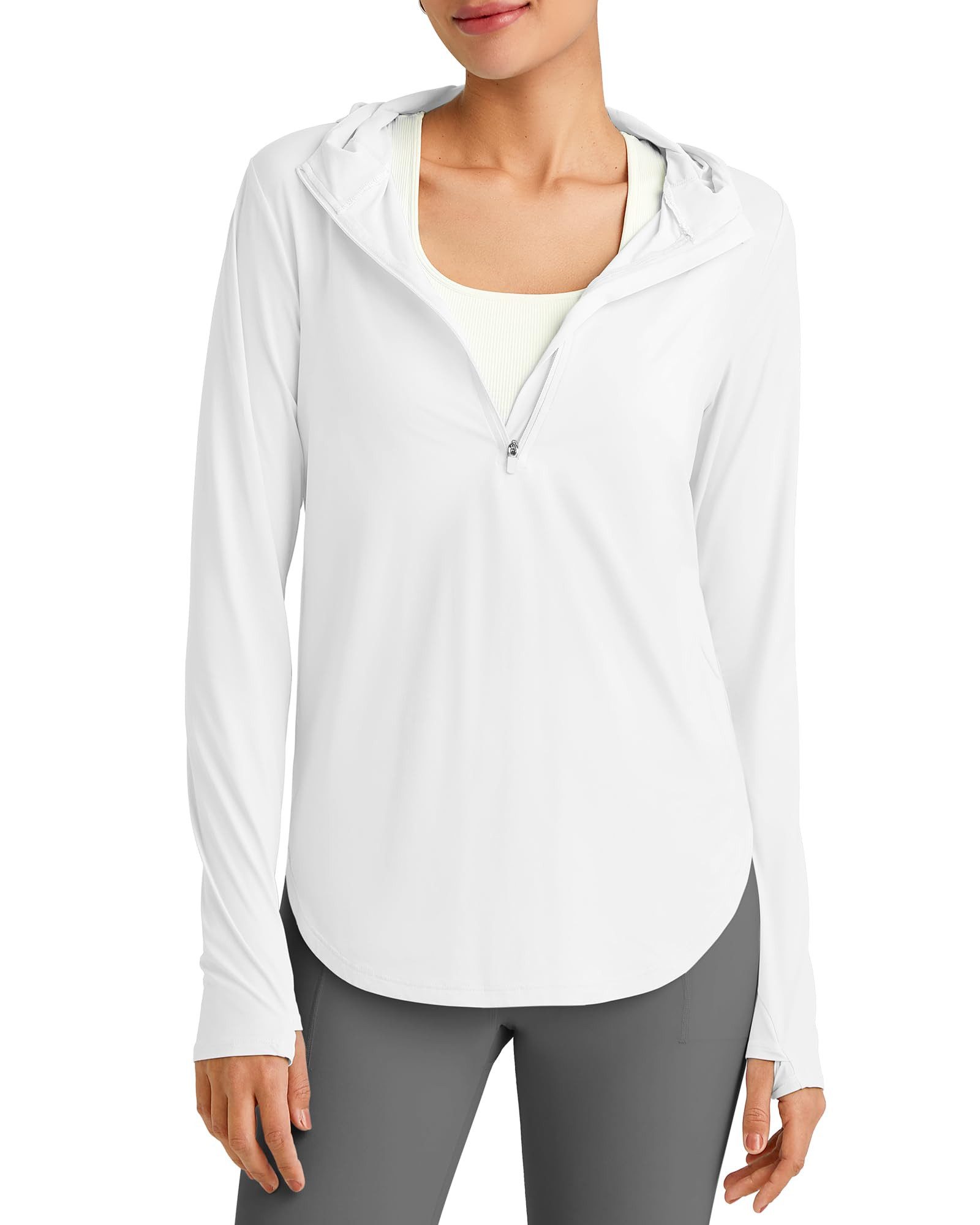 G4Free T-Shirt G4Free Damen Sonnenhemd Kapuzenpullover langärmliges Workout günstig online kaufen