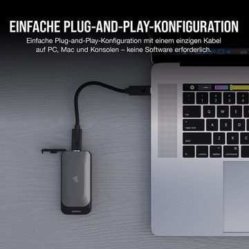 Corsair EX100U Portable USB Storage externe SSD (1 TB) 1600 MB/S Lesegeschwindigkeit, 1500 MB/S Schreibgeschwindigkeit