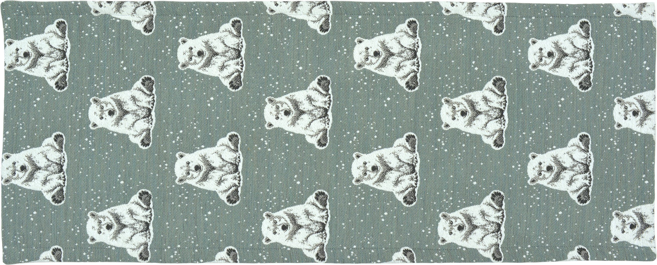 sander table + home Tischläufer Sander Tischläufer Boreas Eisbär in blue Fo günstig online kaufen