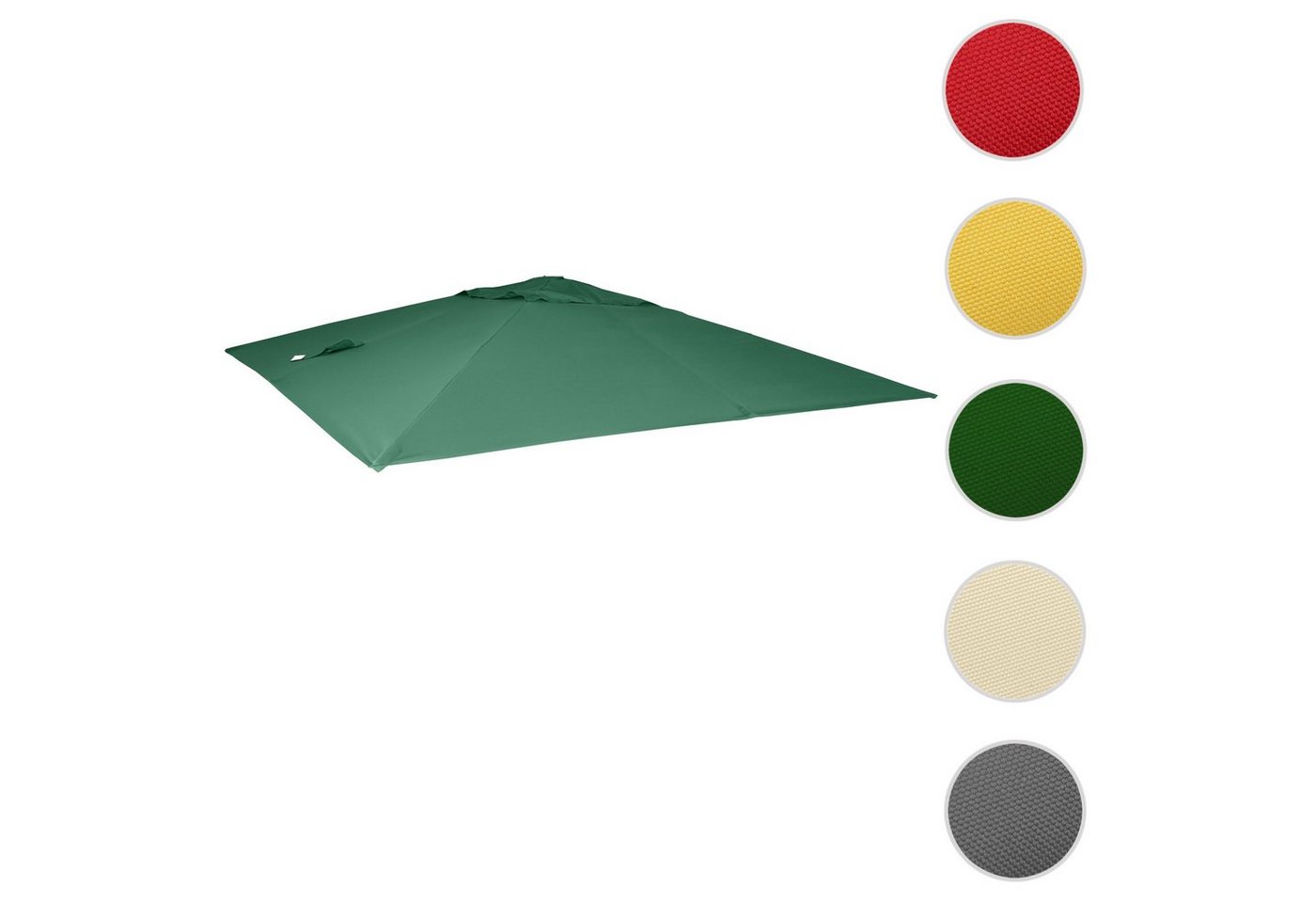Thumbnail - MCW Ampelschirmbespannung MCW-A96-E-A, 295x395 cm, Ø 500 cm, Mit Luftzirkulationshaube zur besseren Wärmeregulierung