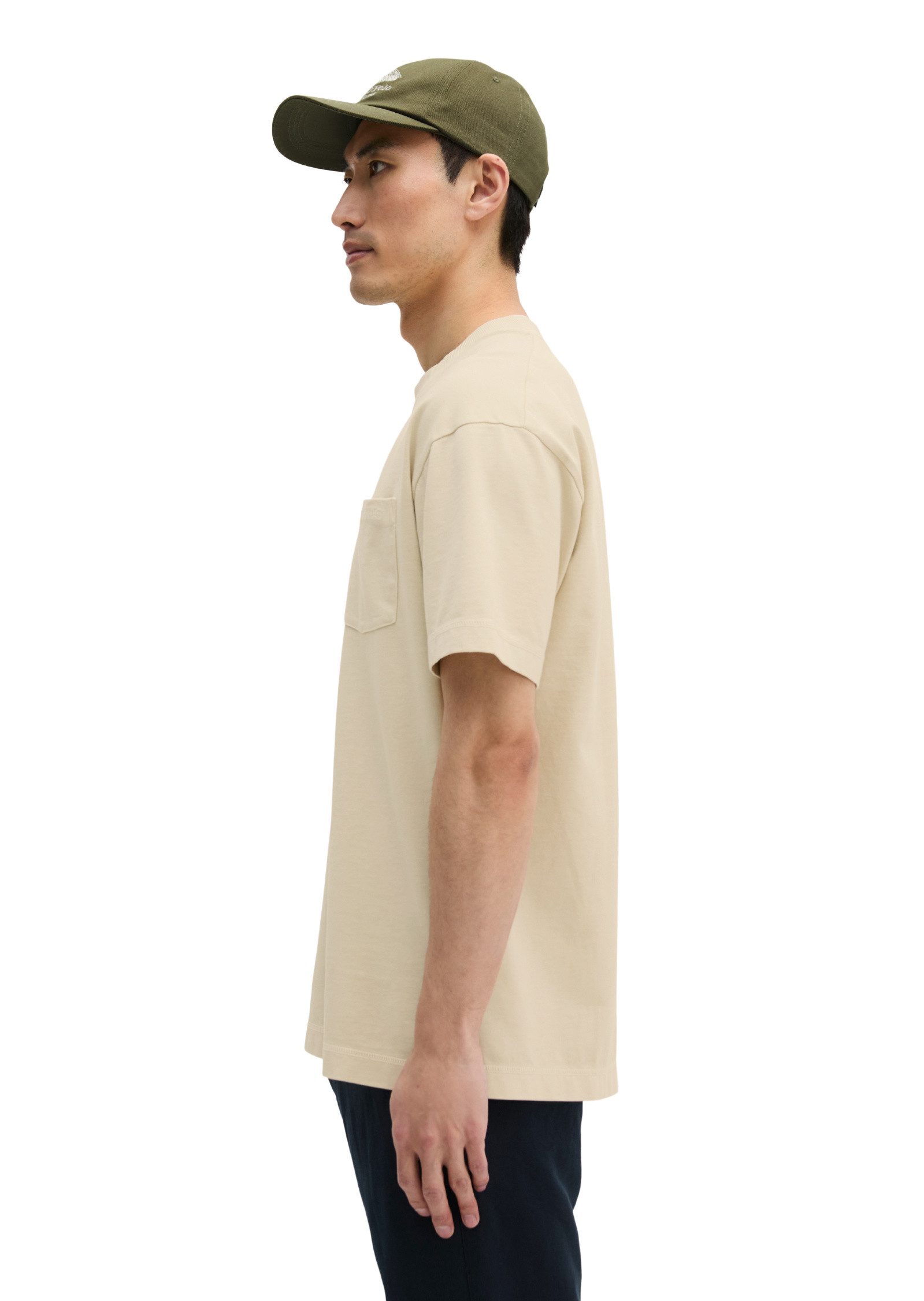 Marc O'Polo T-Shirt aus schwerem Bio-Baumwoll-Jersey