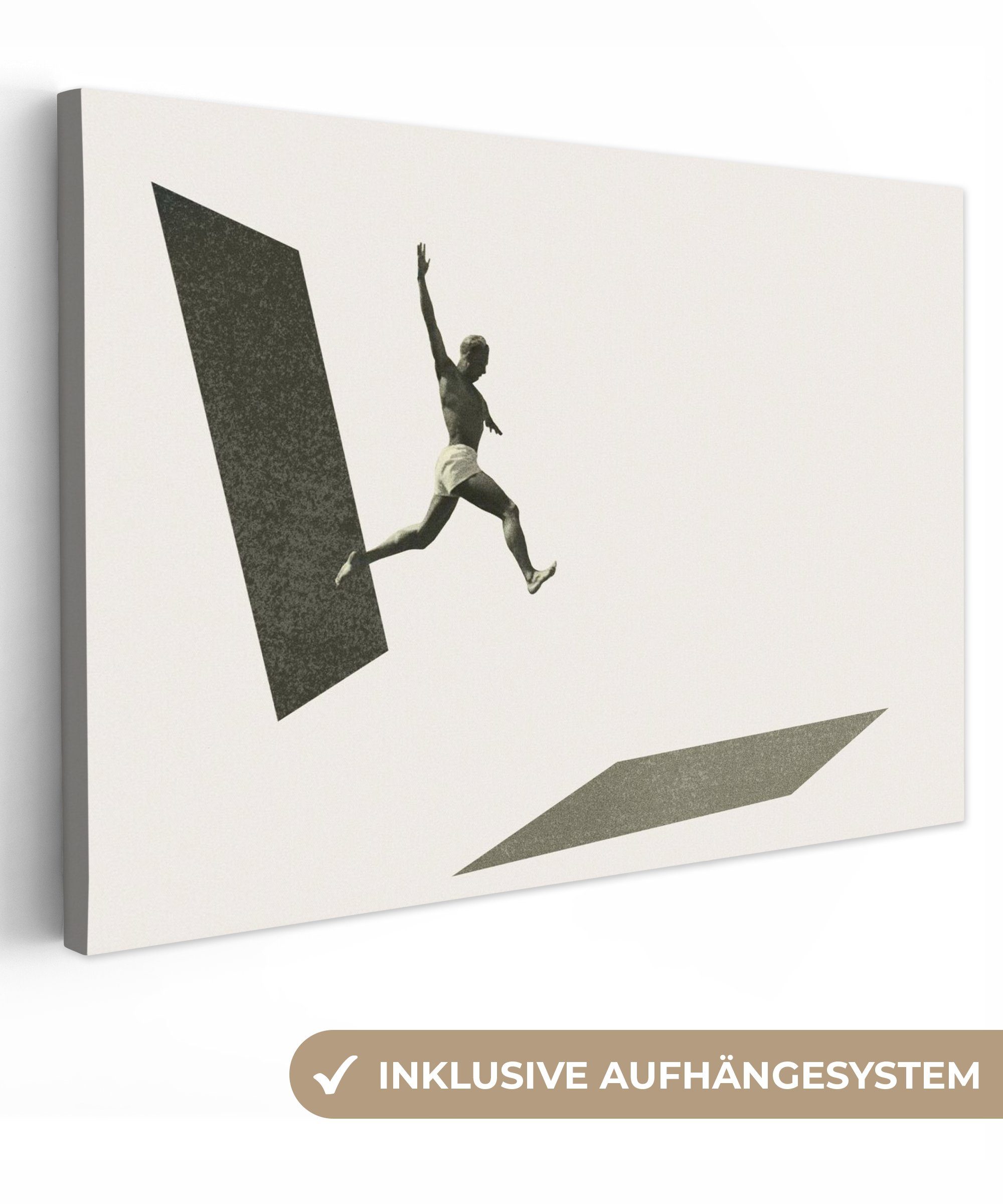 OneMillionCanvasses® Leinwandbild Jahrgang - Mann - günstig online kaufen
