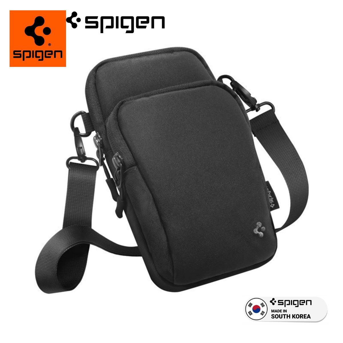 Spigen Umhängetasche Crossbody Bag Wasserdichte Schultertasche für Outdoor & Alltag, Wasserdicht, Sicheres Trennnetz, Universelle Passform