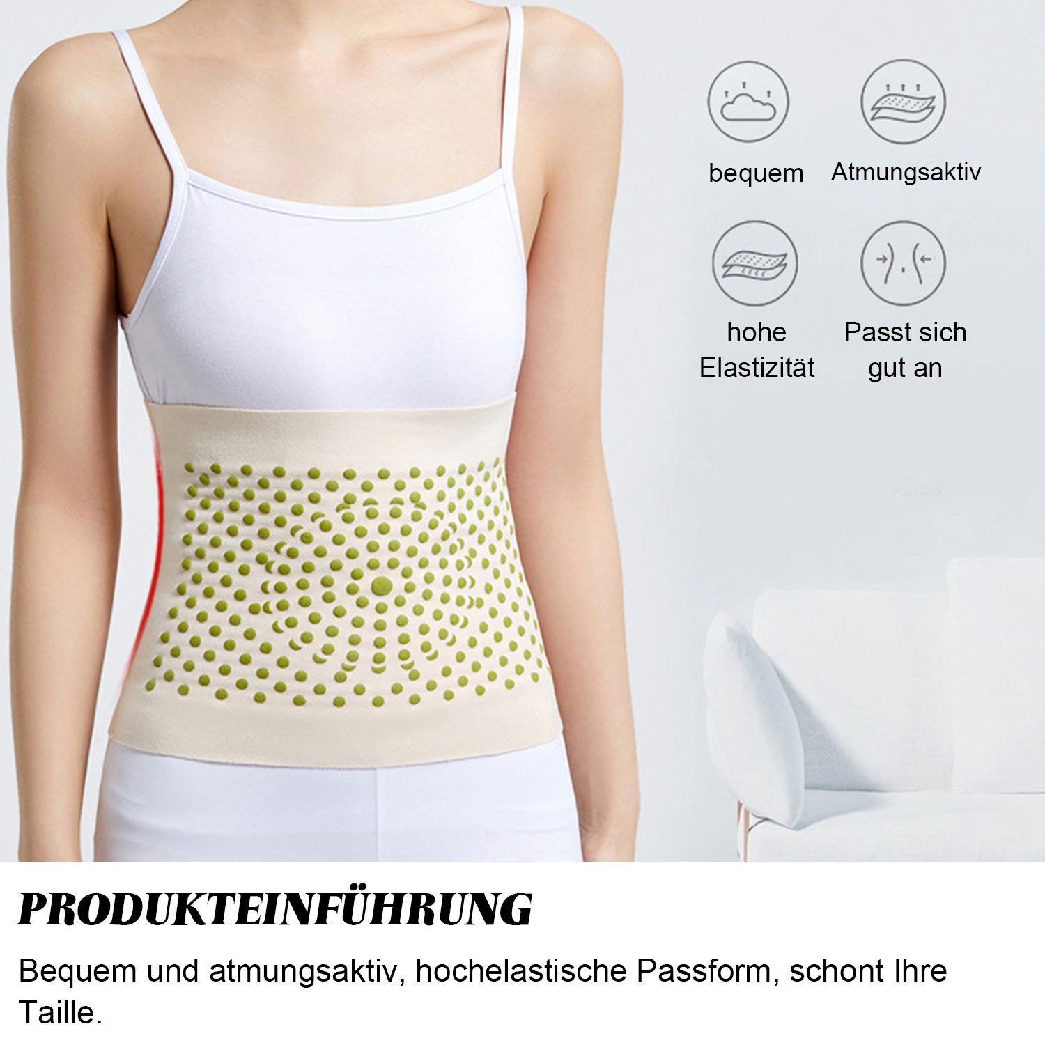 RWEUOQ Bauchweggürtel Taillenshaper 2-St Bauchweggürtel Atmungsaktiv günstig online kaufen