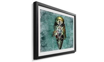 WandbilderXXL Bild mit Rahmen Afrikan Style, Afrikanische Maske, Wandbild, in 4 Größen erhältlich