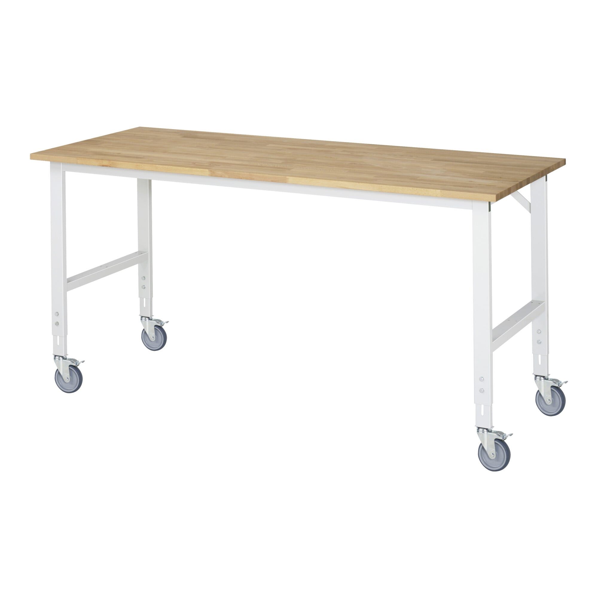 RAU Werkbank Rau Fahrbarer Arbeitstisch Tom (4 LR), B2000xT800xH910-1230mm, B-Platt