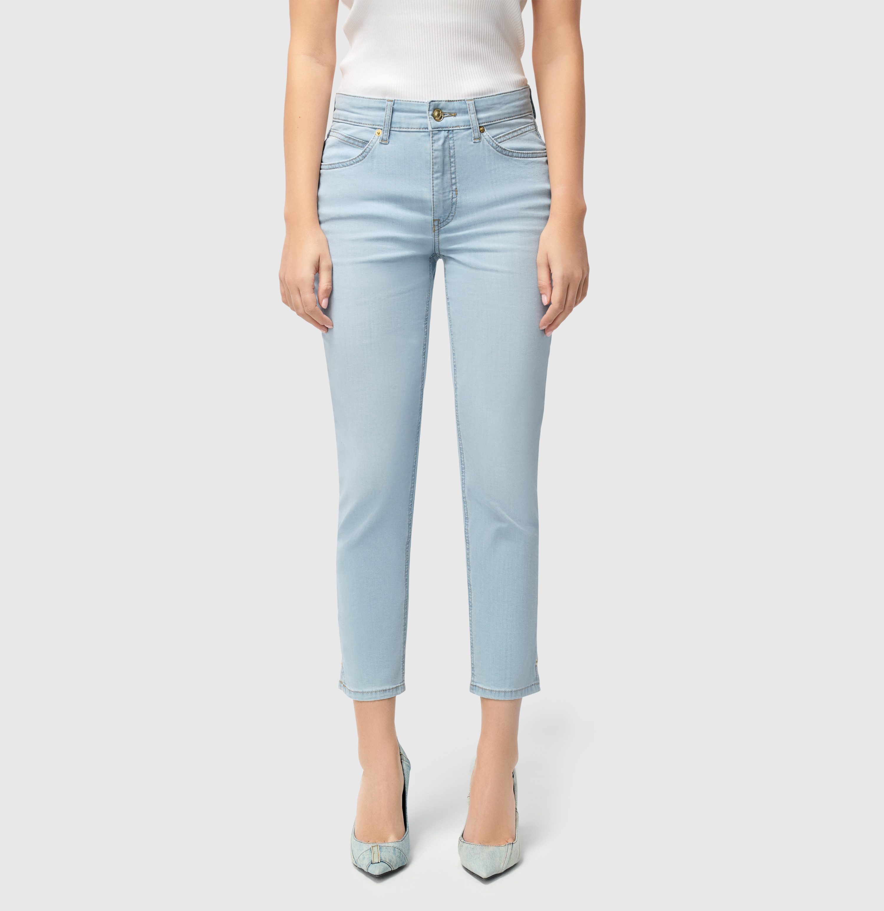 MAC Stretch-Jeans MAC MELANIE 7/8 light blue sea wash 5045-90-0352 D206 - U günstig online kaufen