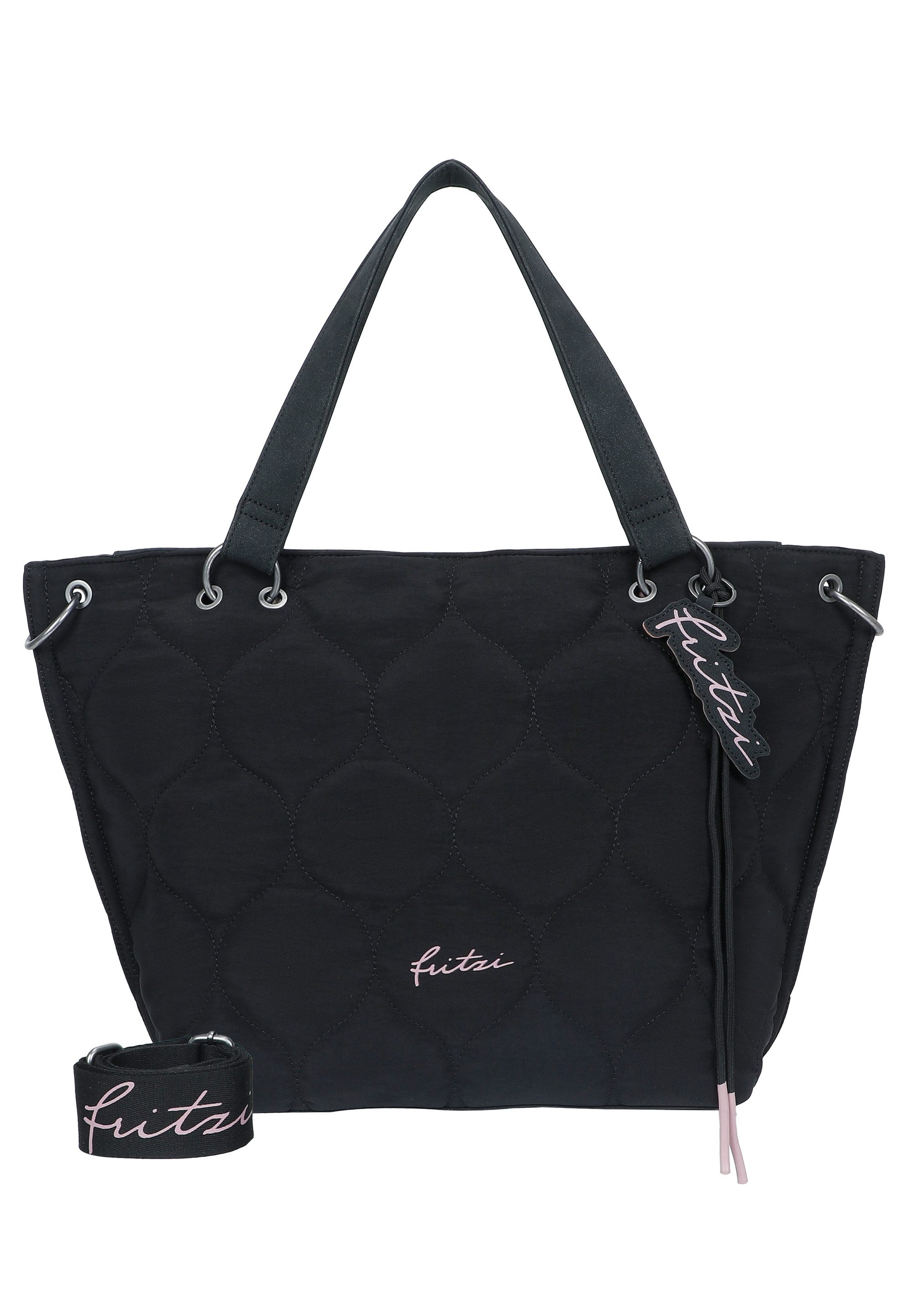 Fritzi aus Preußen Henkeltasche Fritzi Shopper Limited Sky, mit abnehmbarem Fritzi-Anhänger