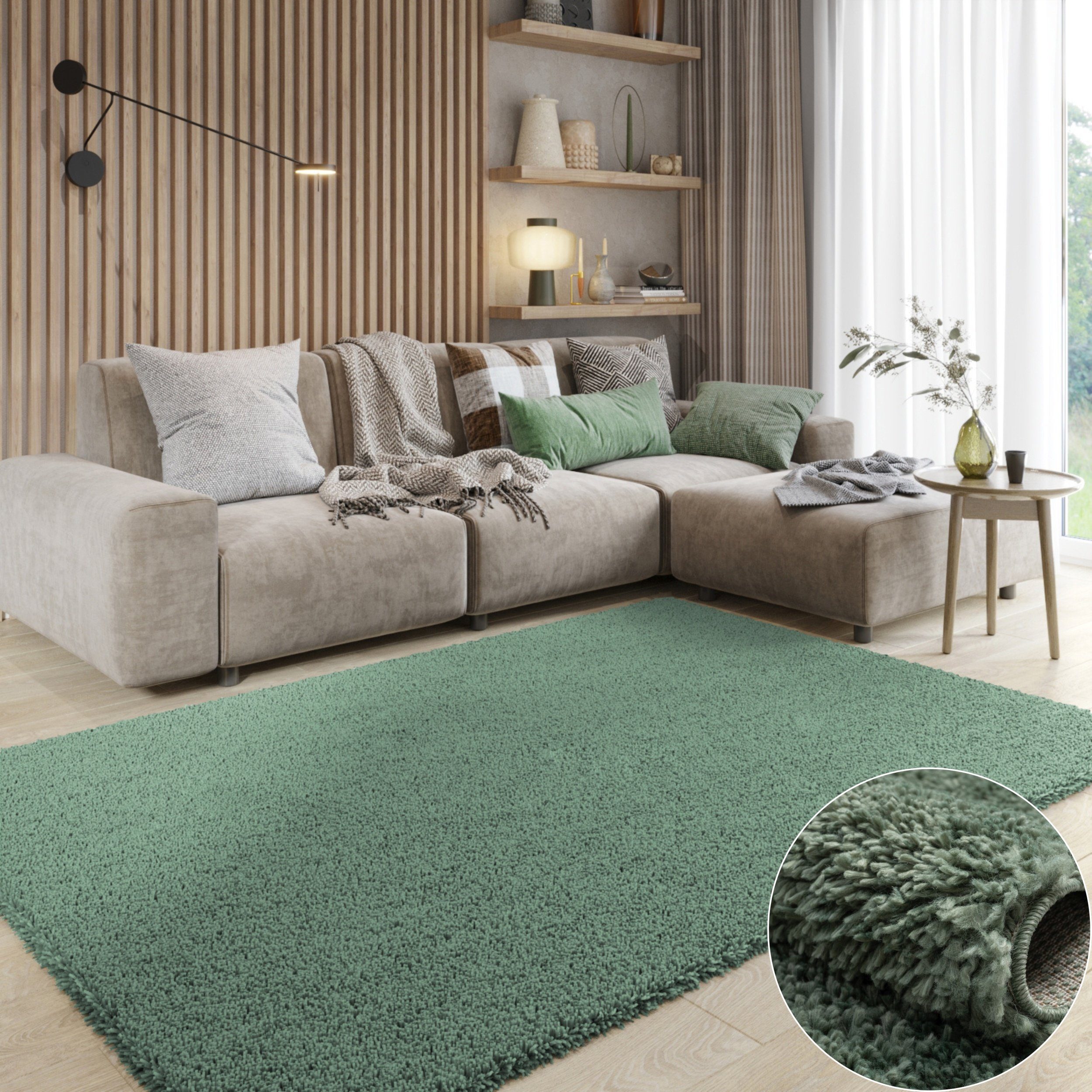 Wohnando Teppich MY-RUG Hochflorteppich Shaggy Star 90x60cm, rechteckig, Hö günstig online kaufen