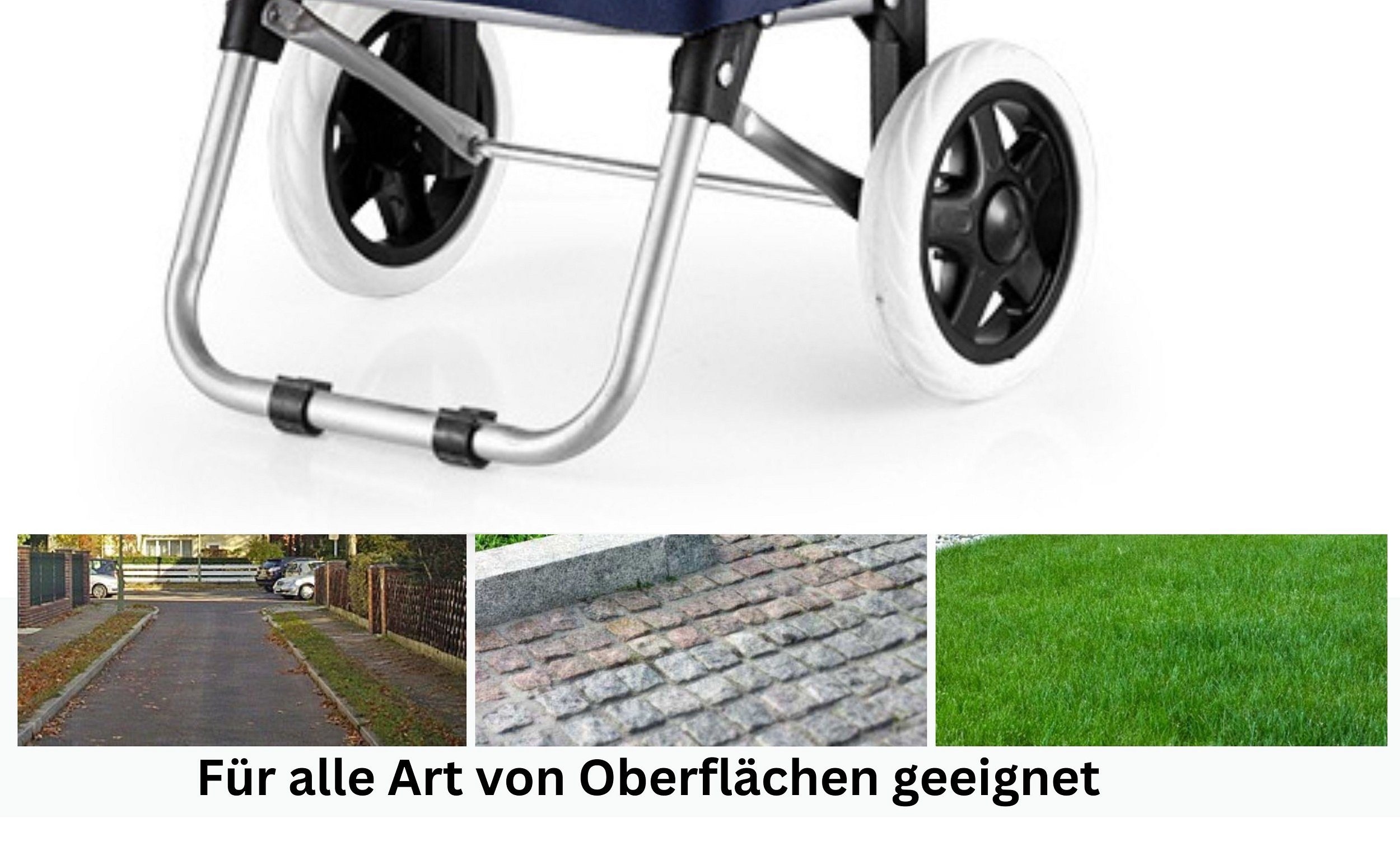 45L Trolley Aluminium Einkaufstrolley XL Shopping Einkaufstrolley Rungassi Einkaufswagen