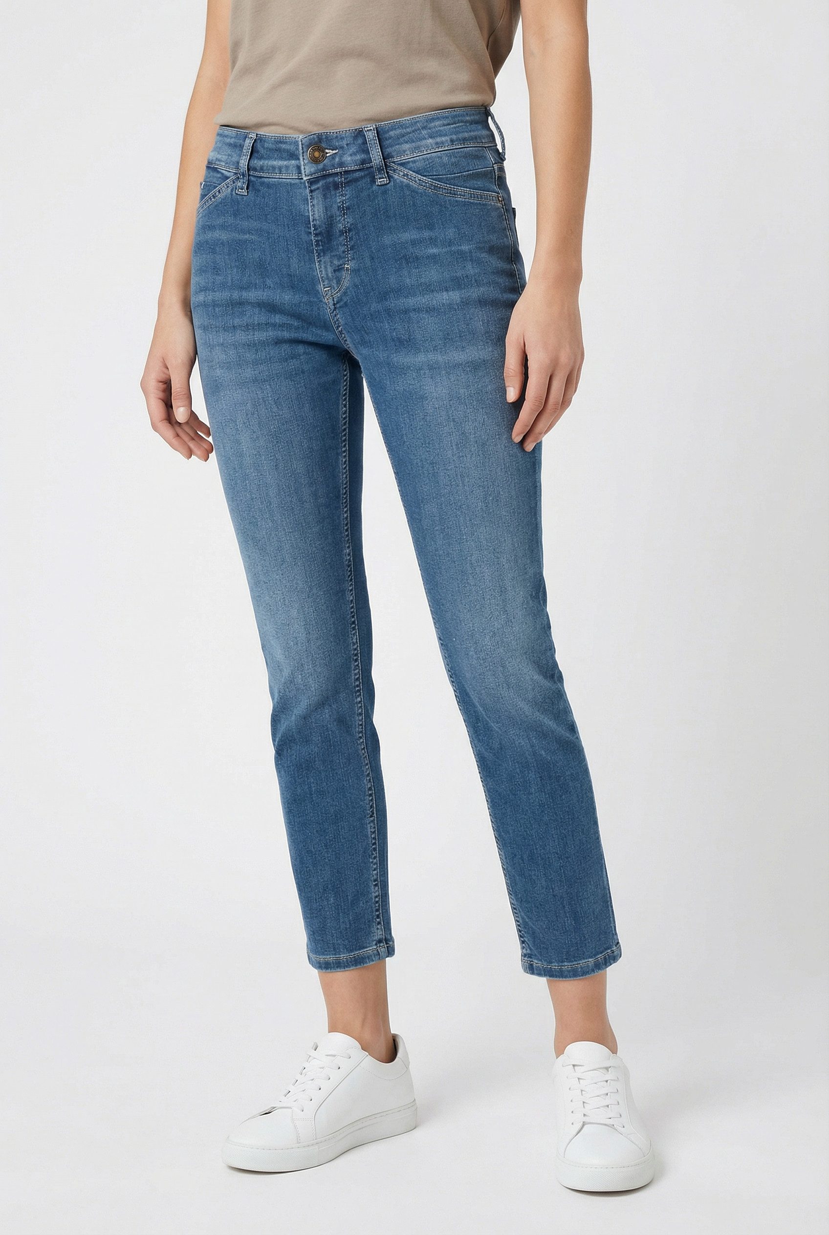 MAC 7/8-Jeans Dream Summer verkürzt mit Schlitz am Saum