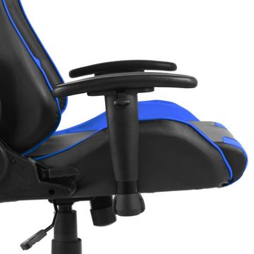 furnicato Gaming-Stuhl Drehbar Blau PVC