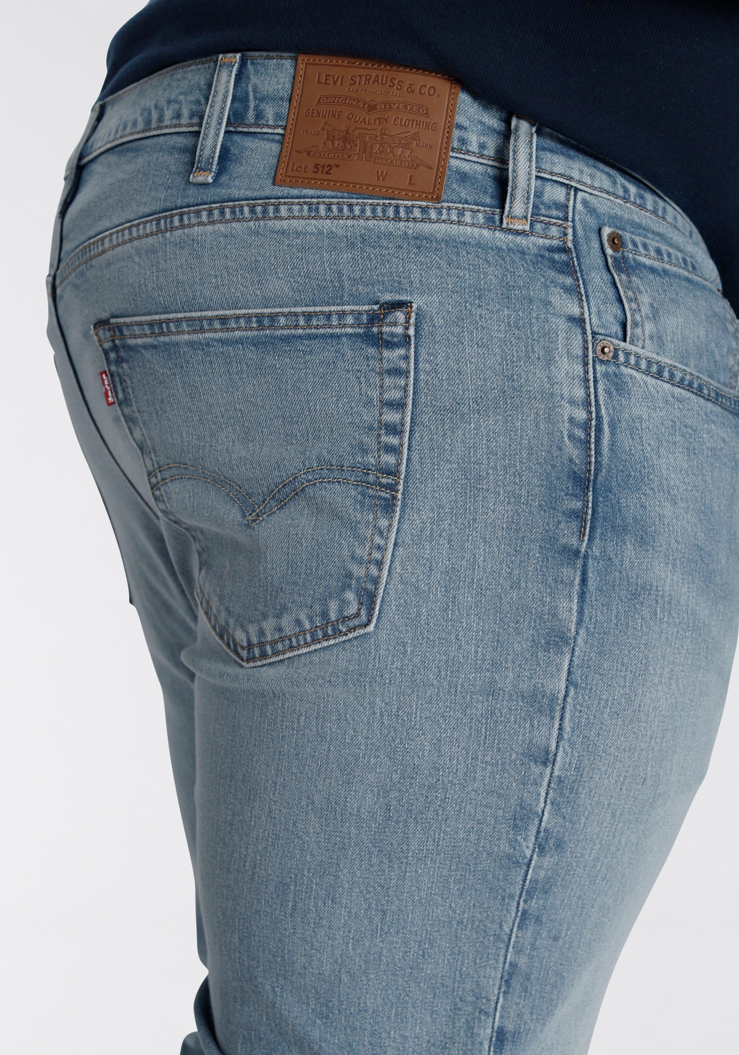 Plus WORN LIGHT Tapered-fit-Jeans Levi's® INDIGO IN authentischer 512 Waschung in