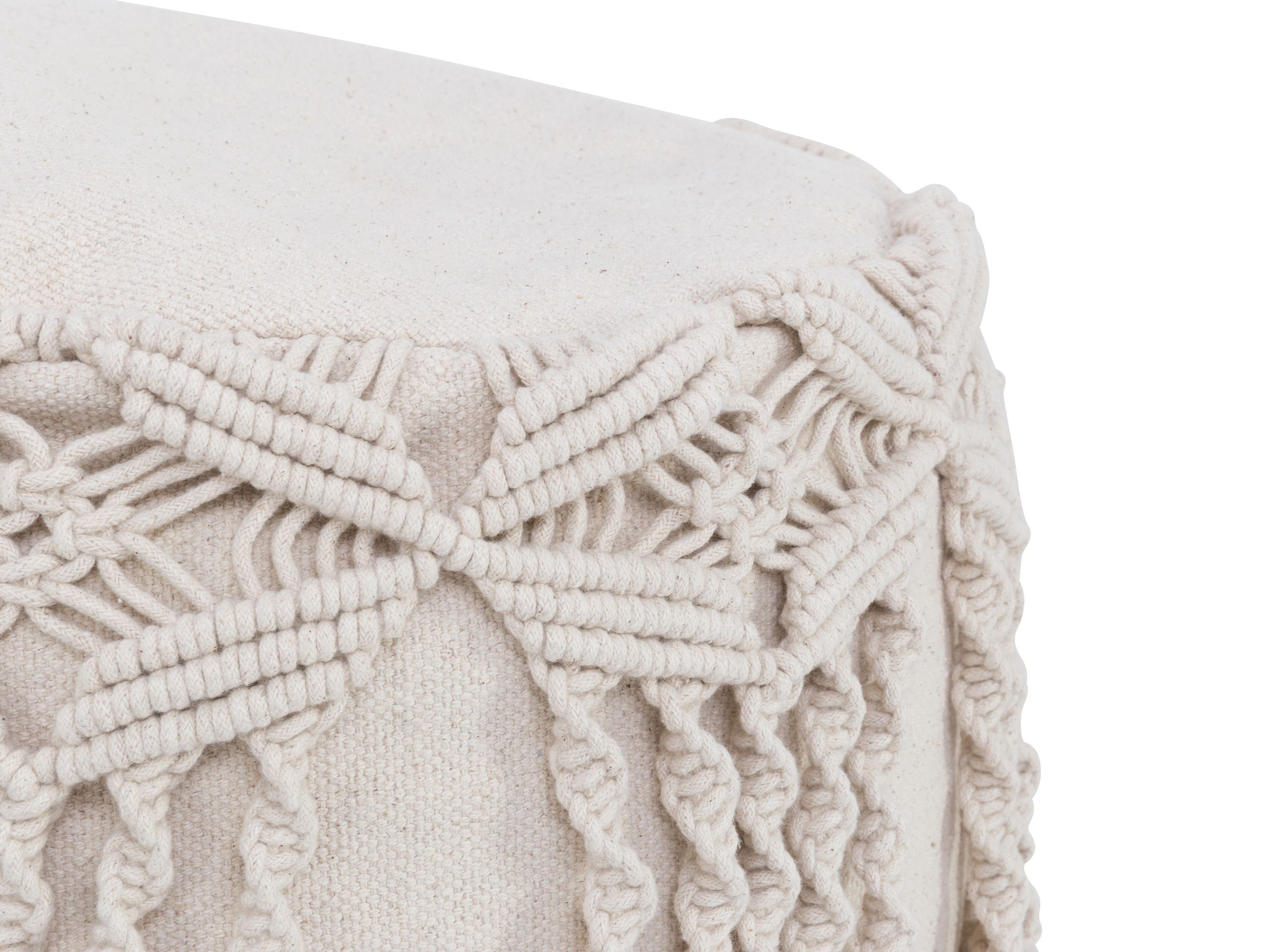 HARPER Sitzhocker Hocker HARPER Fiesta DH 45x40 cm beige