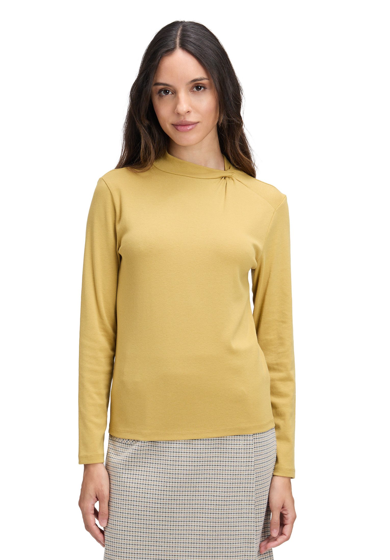 Cartoon Kurzarmshirt Damen Langarm-Shirt mit Kragen günstig online kaufen