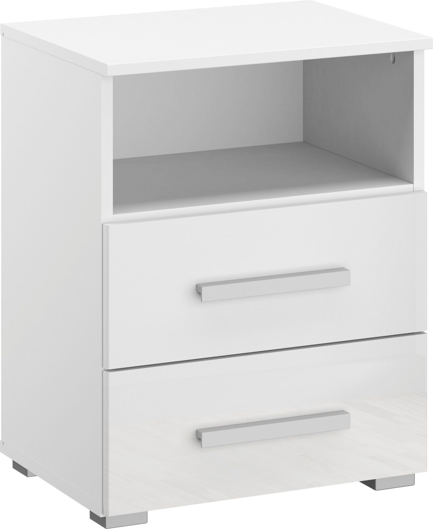 Nachtkommode Nachttisch Nachtkonsole Nachtschrank KOLUNA mit Hochglanzfront