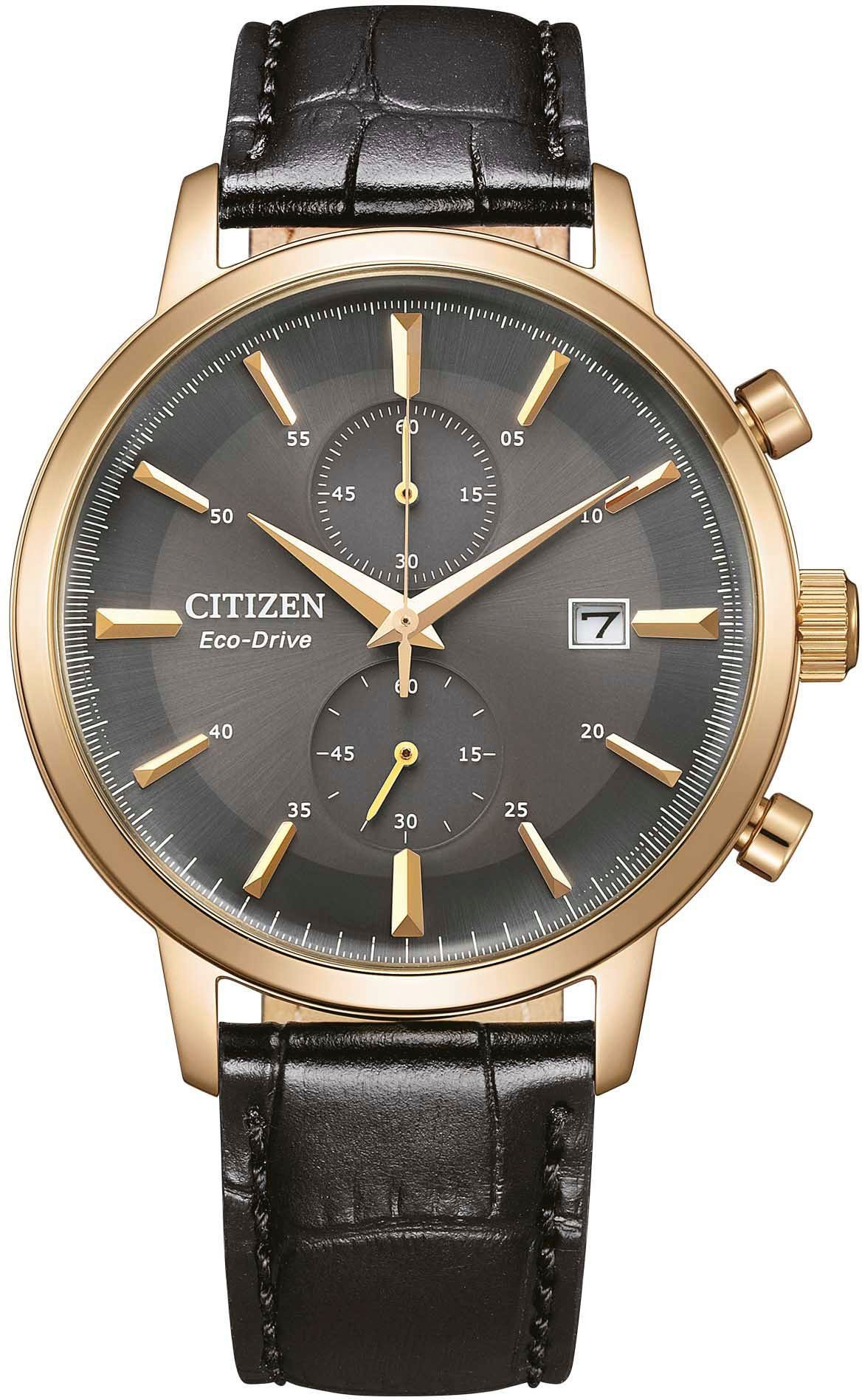 Citizen Chronograph CA7067-11H, Armbanduhr, Herrenuhr, Solar, Stoppfunktion