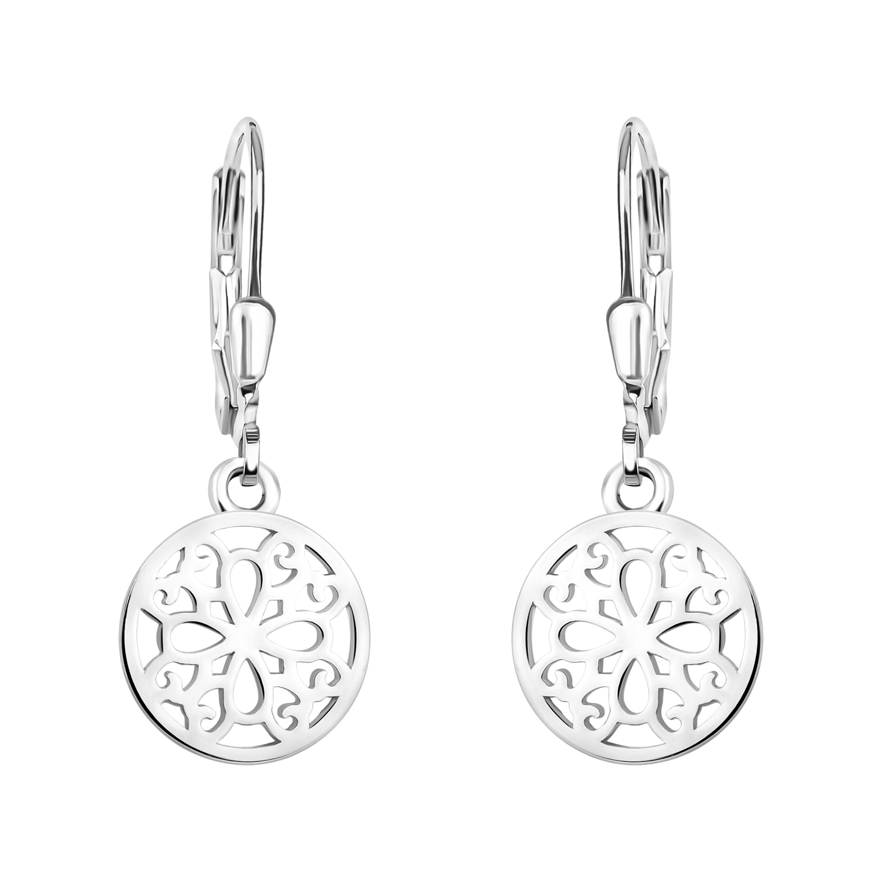 Sofia Milani Paar Ohrhänger Ornament Kreis, 925 Silber Damen Schmuck - E187 günstig online kaufen
