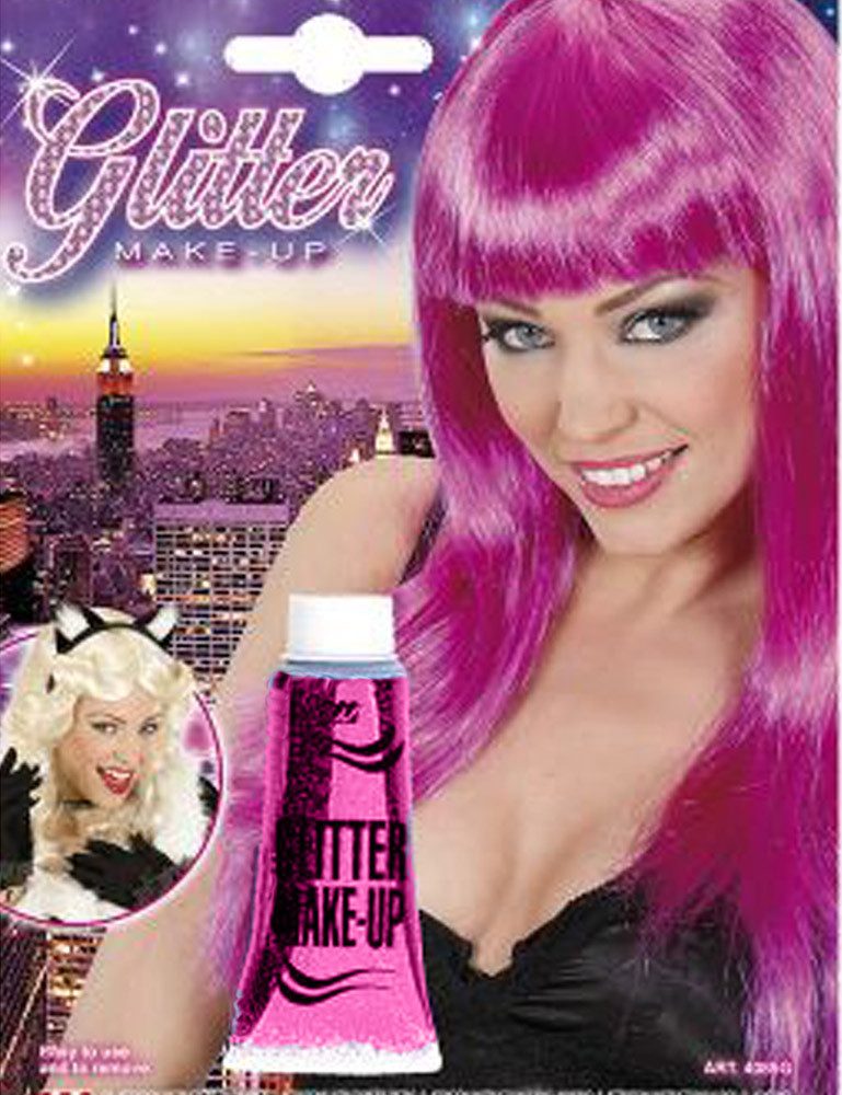 Theaterschminke Glitter Make-up für Gesicht und Körper - 14 ml, P