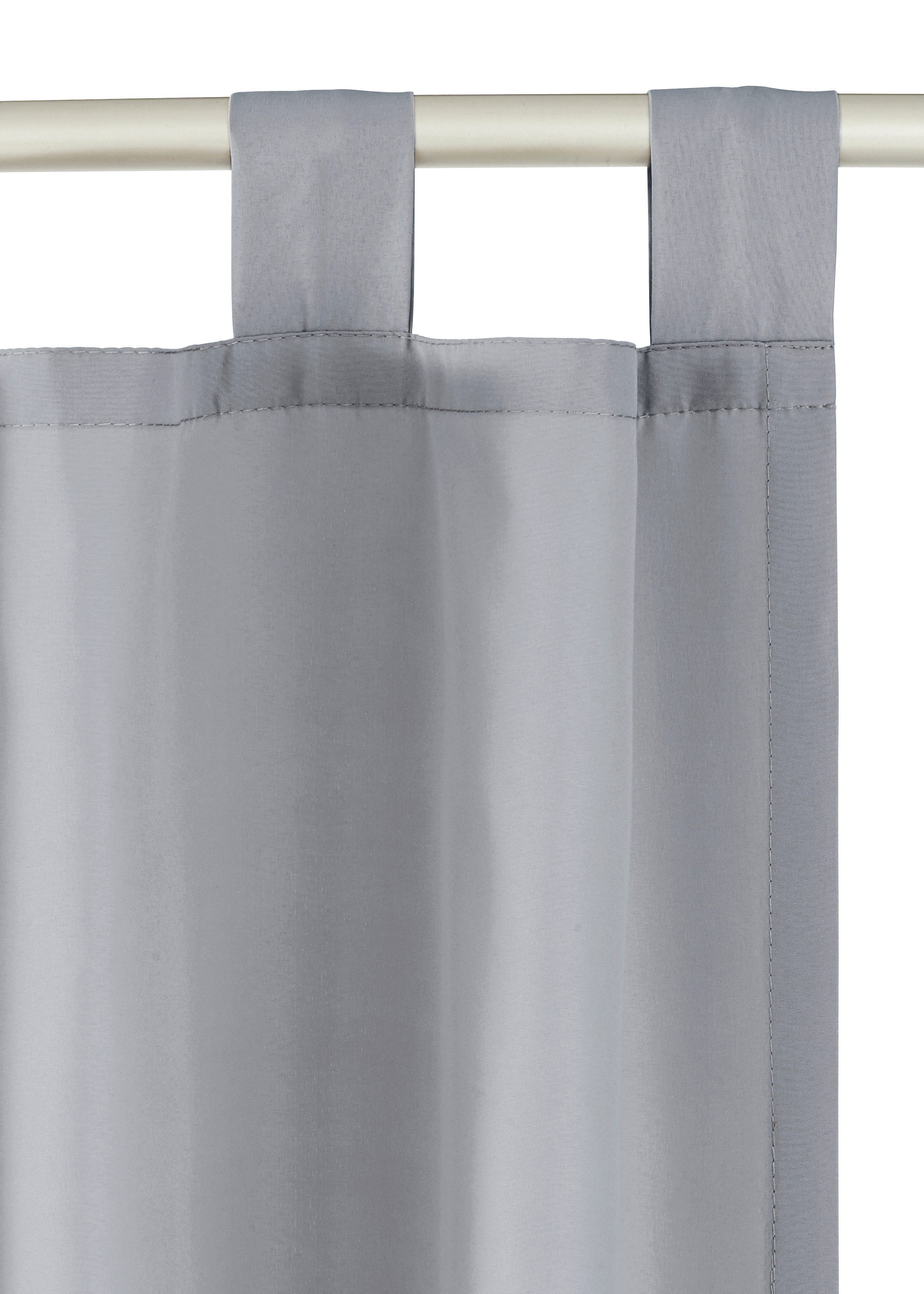 OTTO home Vorhang Raja mit Schlaufen, 2er Pack, blickdicht, Topseller (2 St), Schlaufen, blickdicht, Polyester, 2er-Set, Bestseller, einfarbig, modern, pflegele – Bild 5 von 5