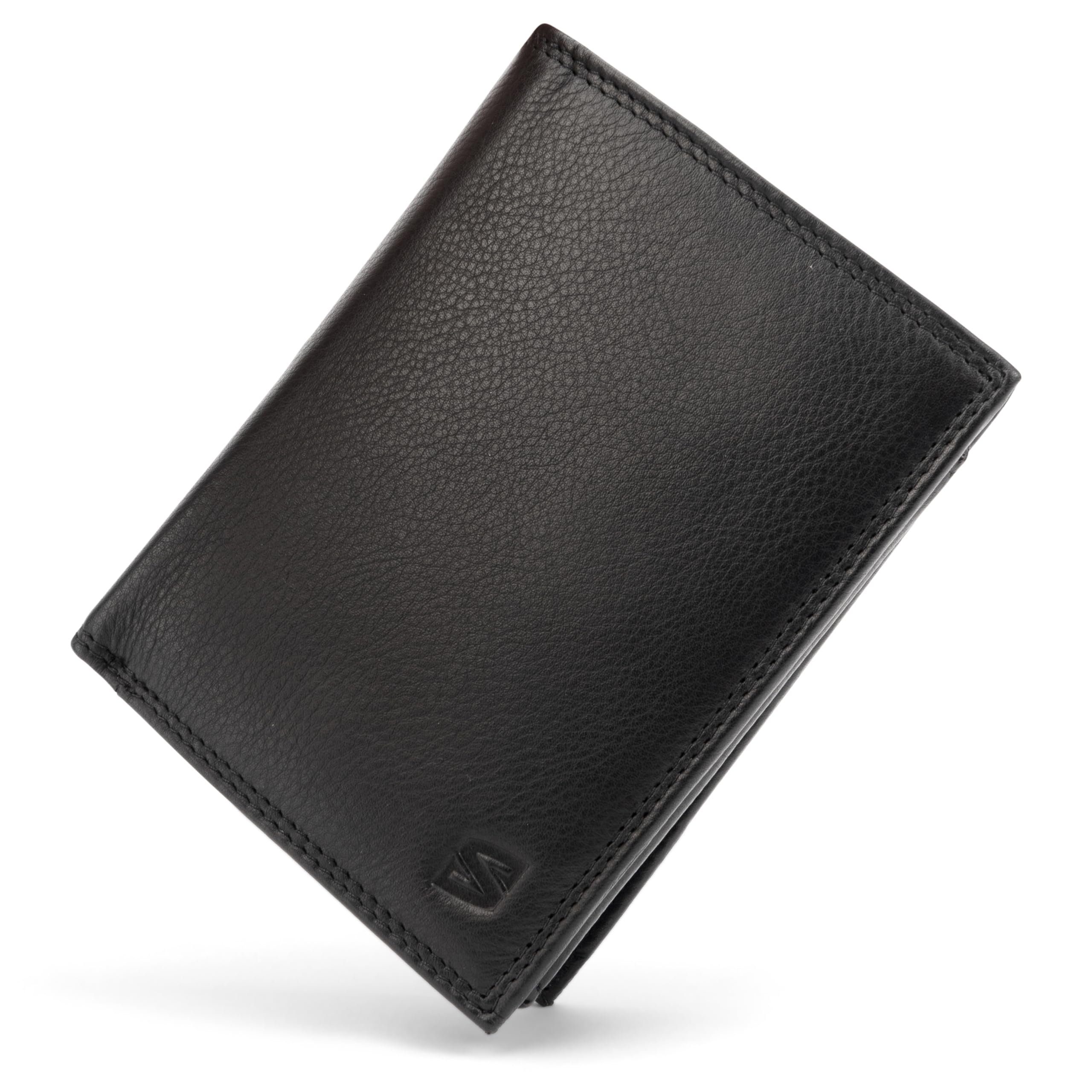 Made elegant, Premium-Ledergeldbörse Schwarz 1-tlg), [Manager] SERASAR of Genuine Leather casual, Geldbörse (Classic,