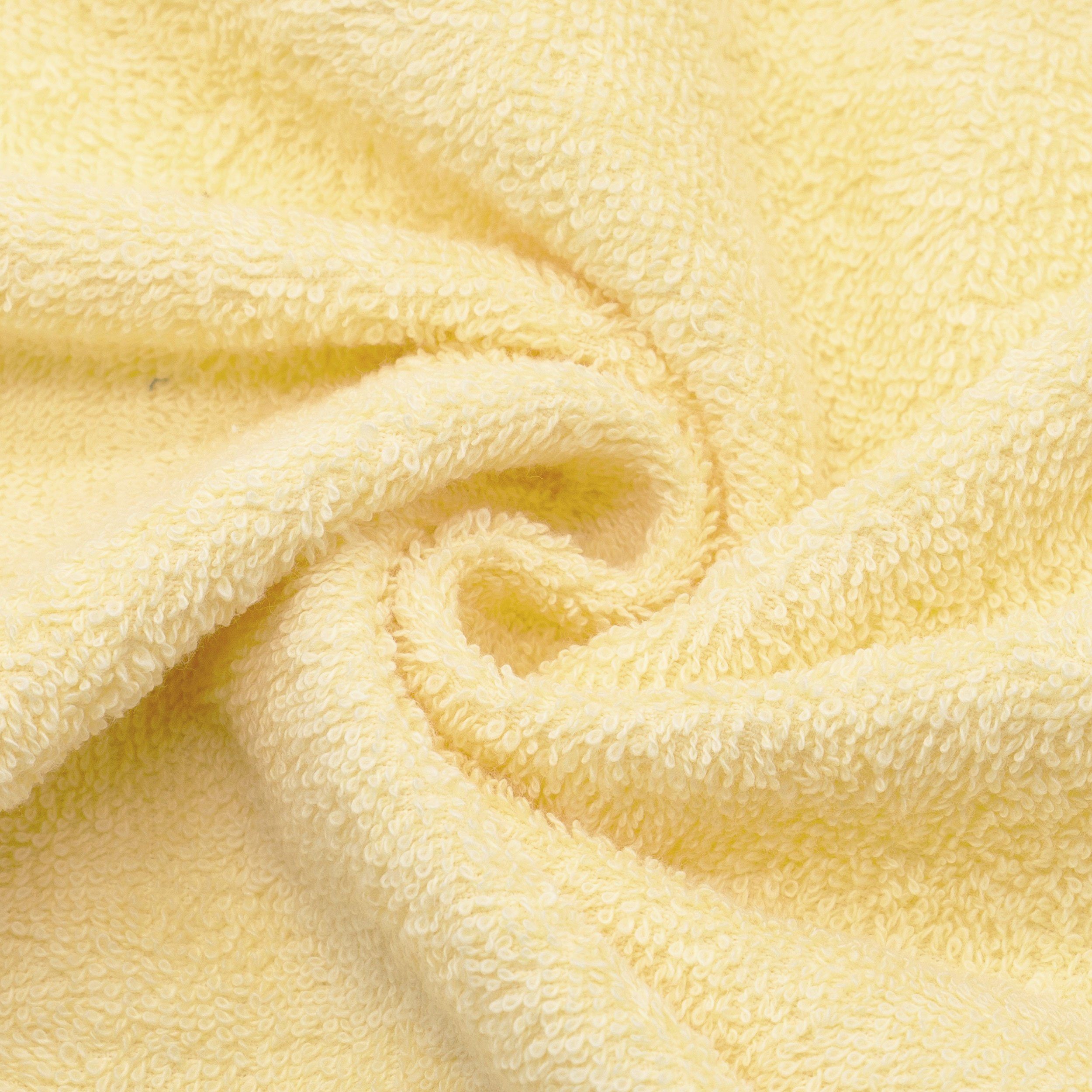 ZOLLNER Waschlappen (10-tlg), 16 21 x cm, 100% gelb Baumwolle