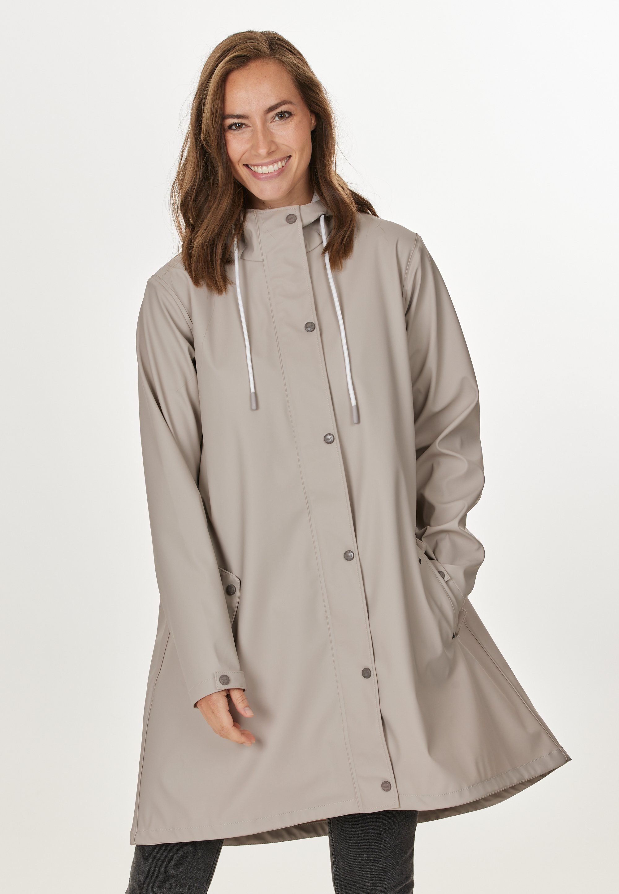 WEATHER REPORT Mit wasserabweisender mit PU-Beschichtung wasserabweisender Imani Outdoorjacke Membran