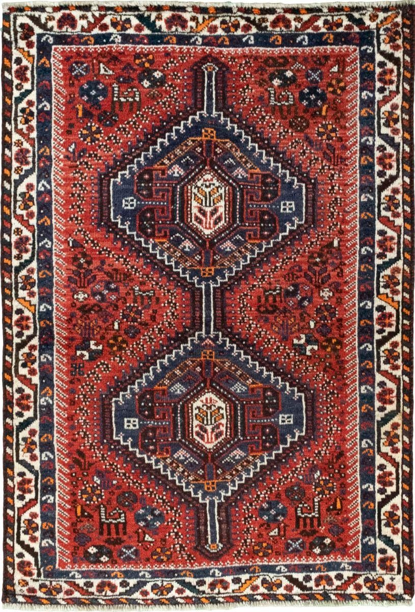 Orientteppich Shiraz 102x152 Handgeknüpfter Orientteppich Perserteppich, mm / Trading, 10 Nain rechteckig, Höhe