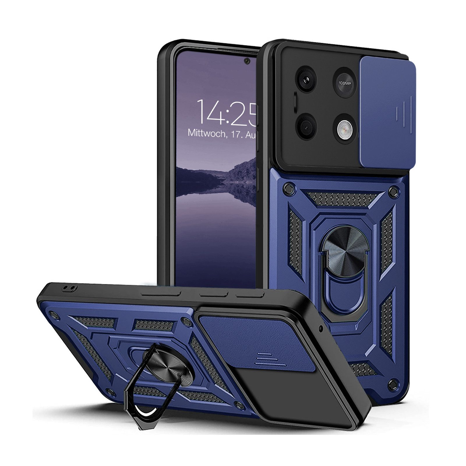Tec-Expert Handyhülle Outdoor Cover Hülle für Xiaomi Redmi Note 13 5G 6.67 Zoll, 6.67", Premium Hülle mit Kameraschutz aus verstärktem Polycarbonat