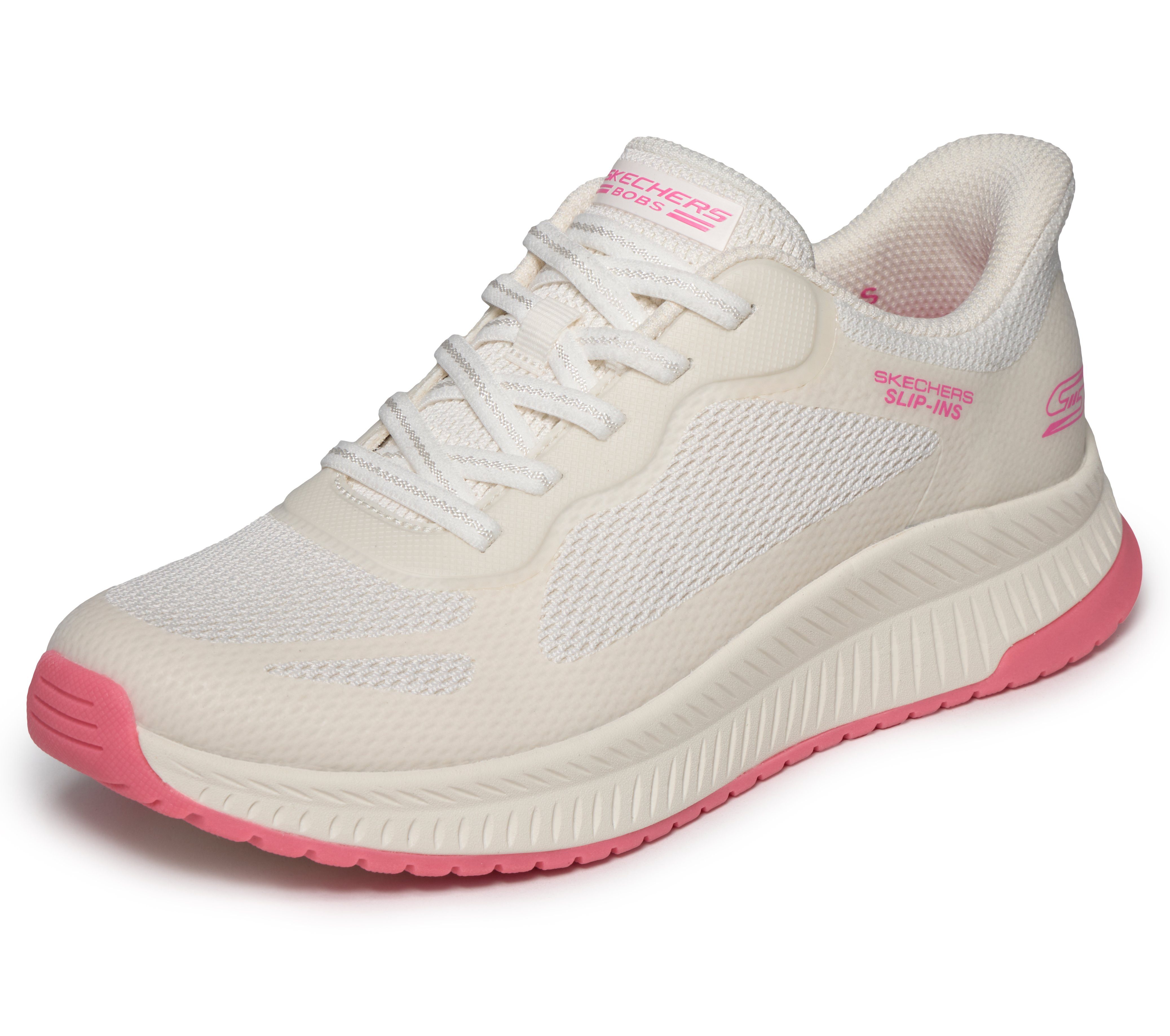 Skechers BOBS SQUAD 4 Slip-On Sneaker Slipper, Freizeitschuh, Halbschuh mit Memory Foam