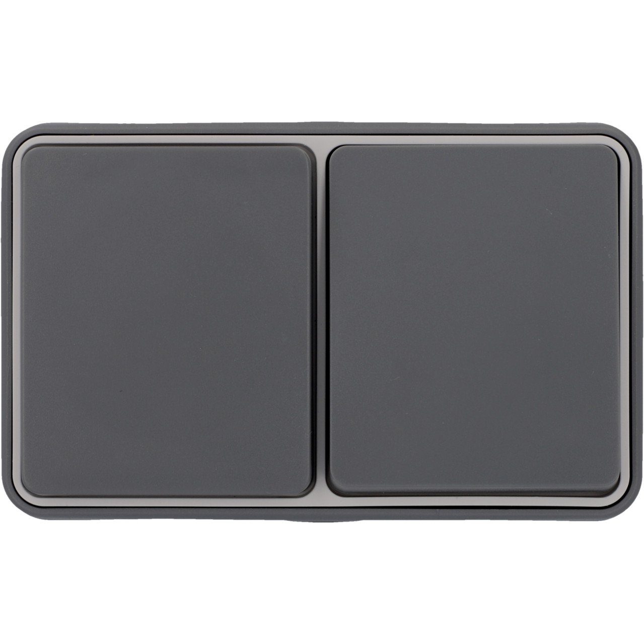 UNITEC Aufputz-Steckdose Unitec Kombi A/W Steckdose Feuchtraum Mini