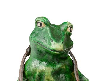 Aubaho Gartenfigur Figur Frosch Gartenfigur Kundenstopper Ständer Visitenkarten Skulptur