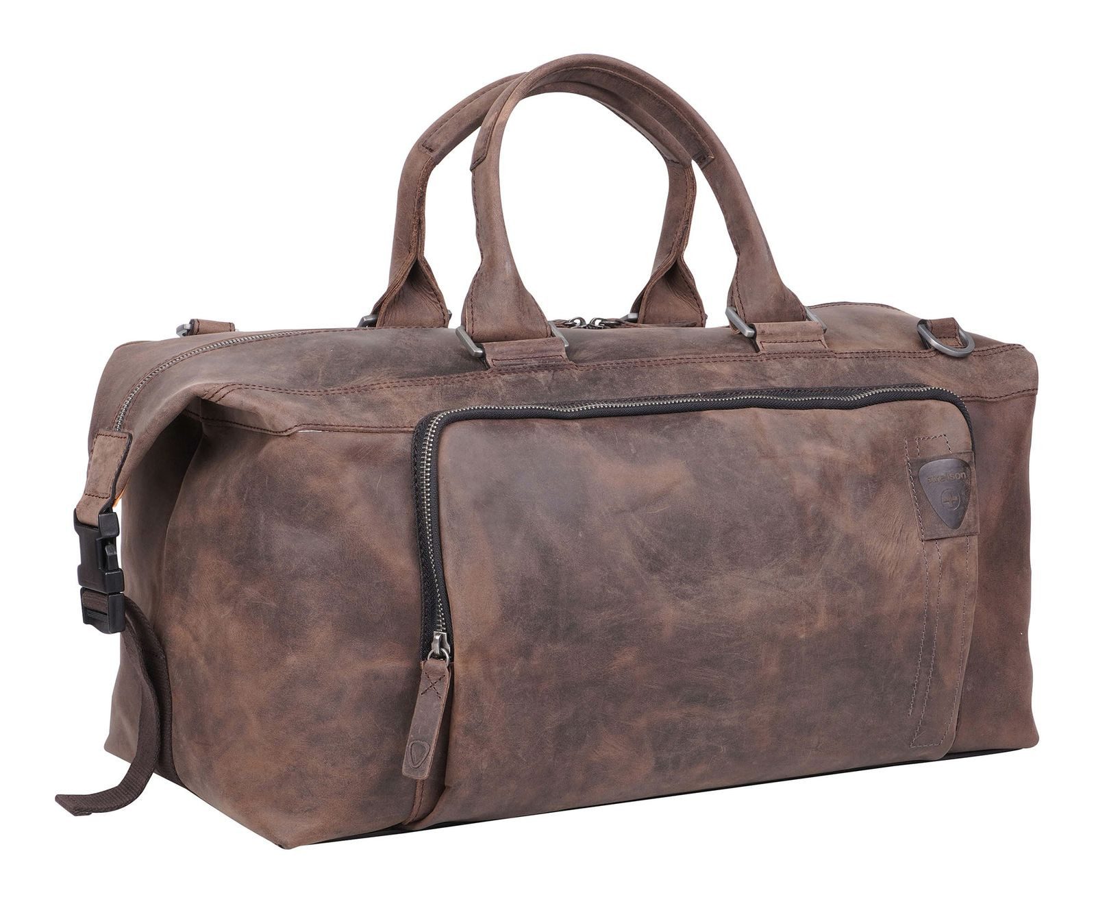 Strellson Reisetasche Landon Weekender mhz, aus echtem Rindsleder