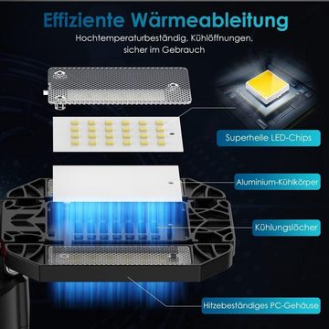 DOPWii Deckenleuchte 6500K Verformbare Deckenlampe für Werkstatt,Industrie,E26/E27,200W