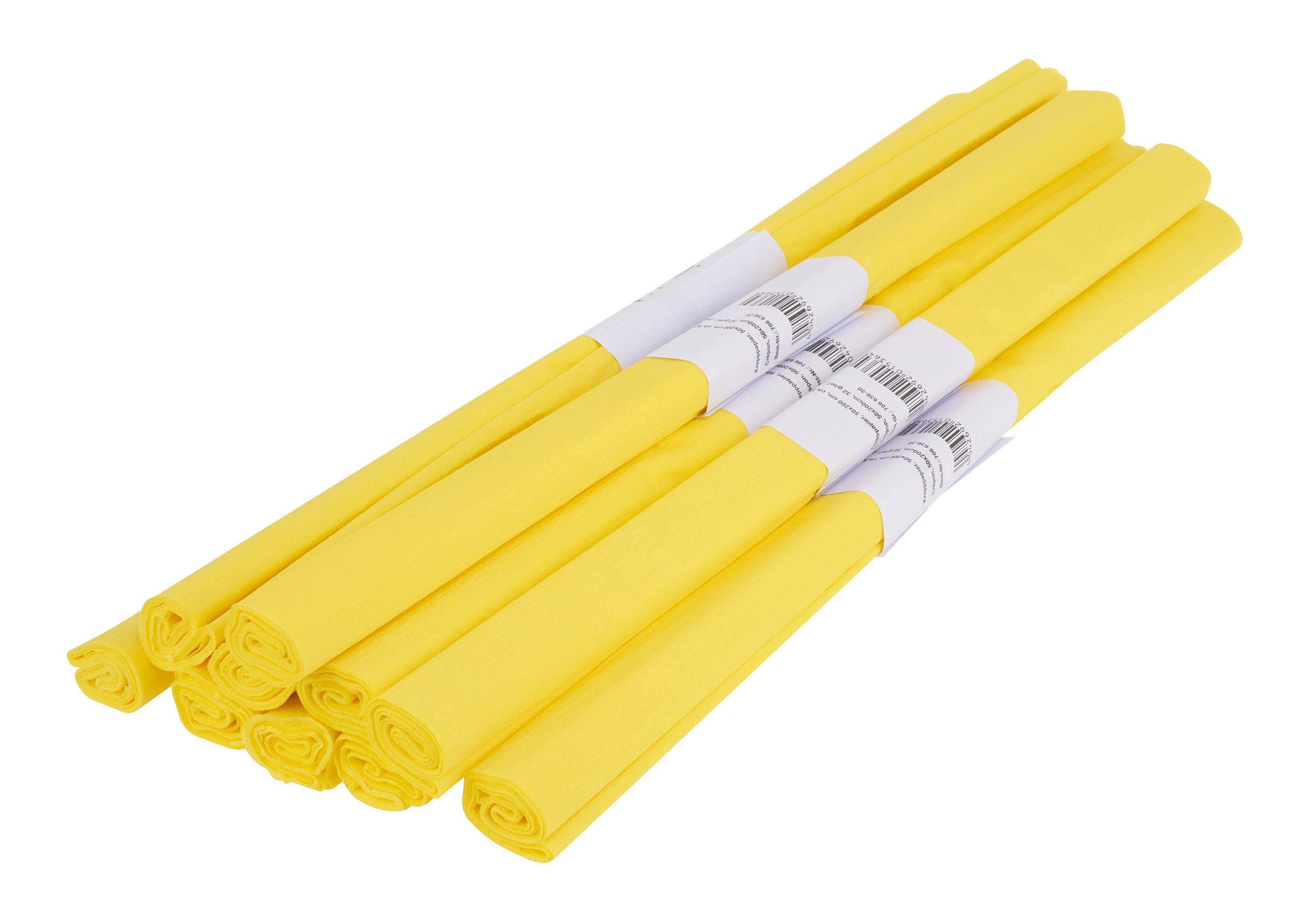 VBS Feinpapier Krepppapier Farbenfroh 50 x 200 cm, 10 Rollen