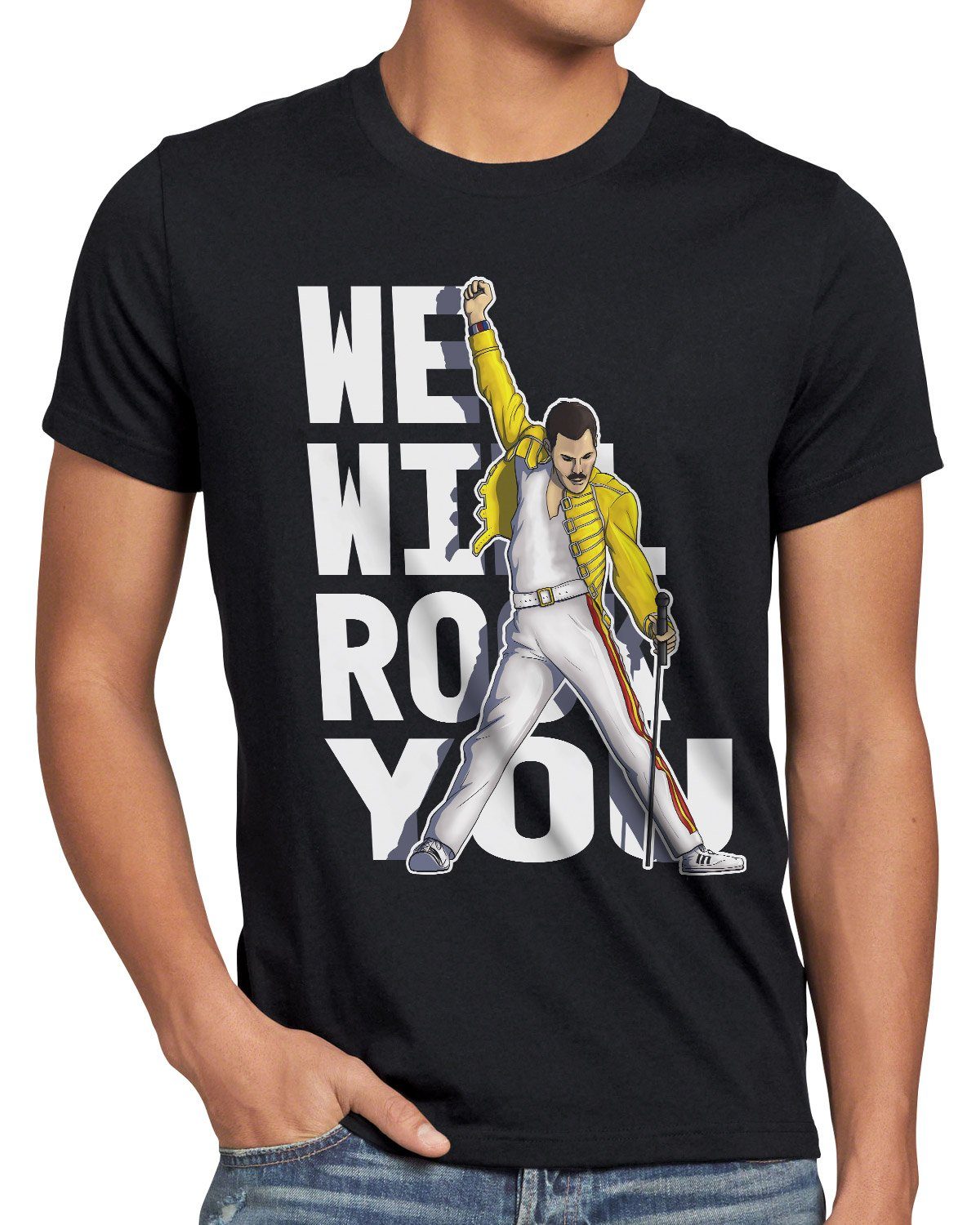 style3 T-Shirt Rock You freddie queen festival bohemian you mercury queen r günstig online kaufen