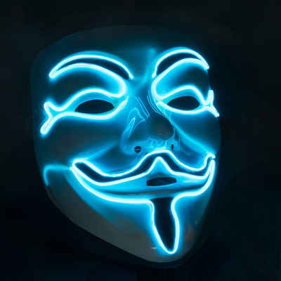 Goods+Gadgets Kostüm »LED Anonymous V wie for Vendetta«, Halloween Party Kostüm Verkleidung