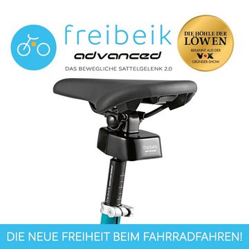 FREIBEIK Fahrradsattel advanced - Das bewegliche Sattelgelenk 2.0 (2-tlg), freie Hüftbewegung, erleichtert den Schulterblick