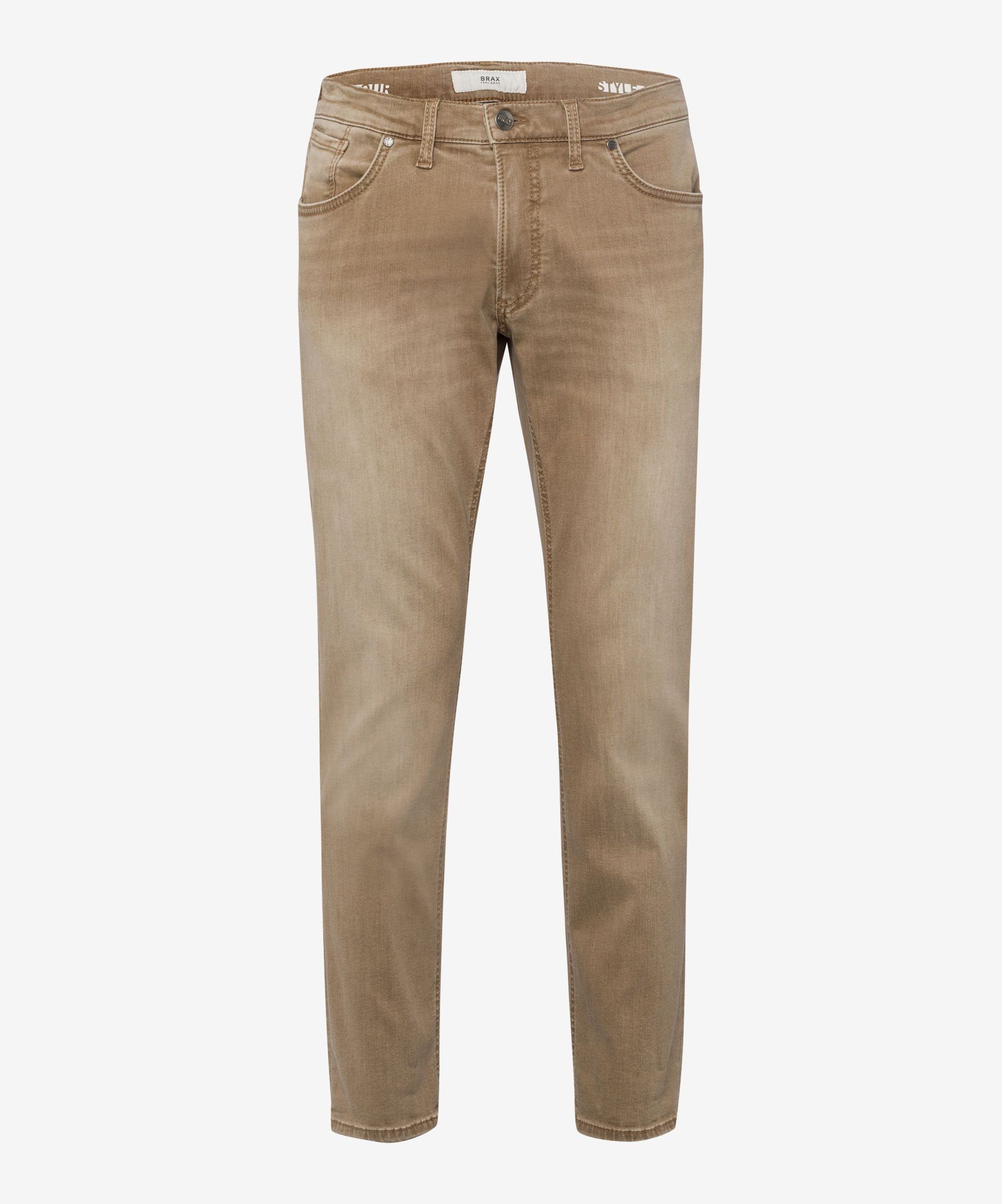 Brax 5-Pocket-Jeans dark used beige