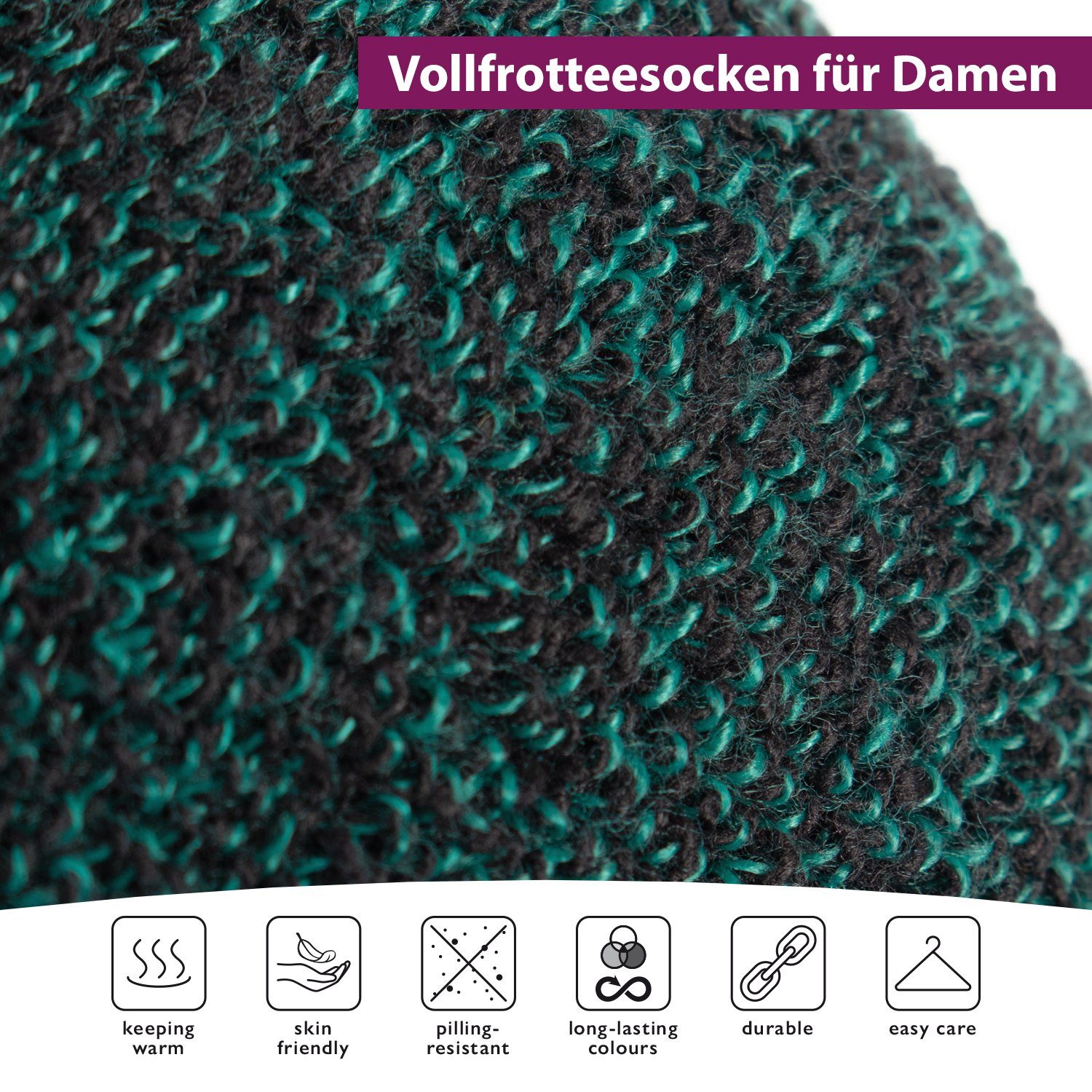 Footstar Thermosocken Damen Frottee Socken (6 Paar) Winter THERMO Socken günstig online kaufen
