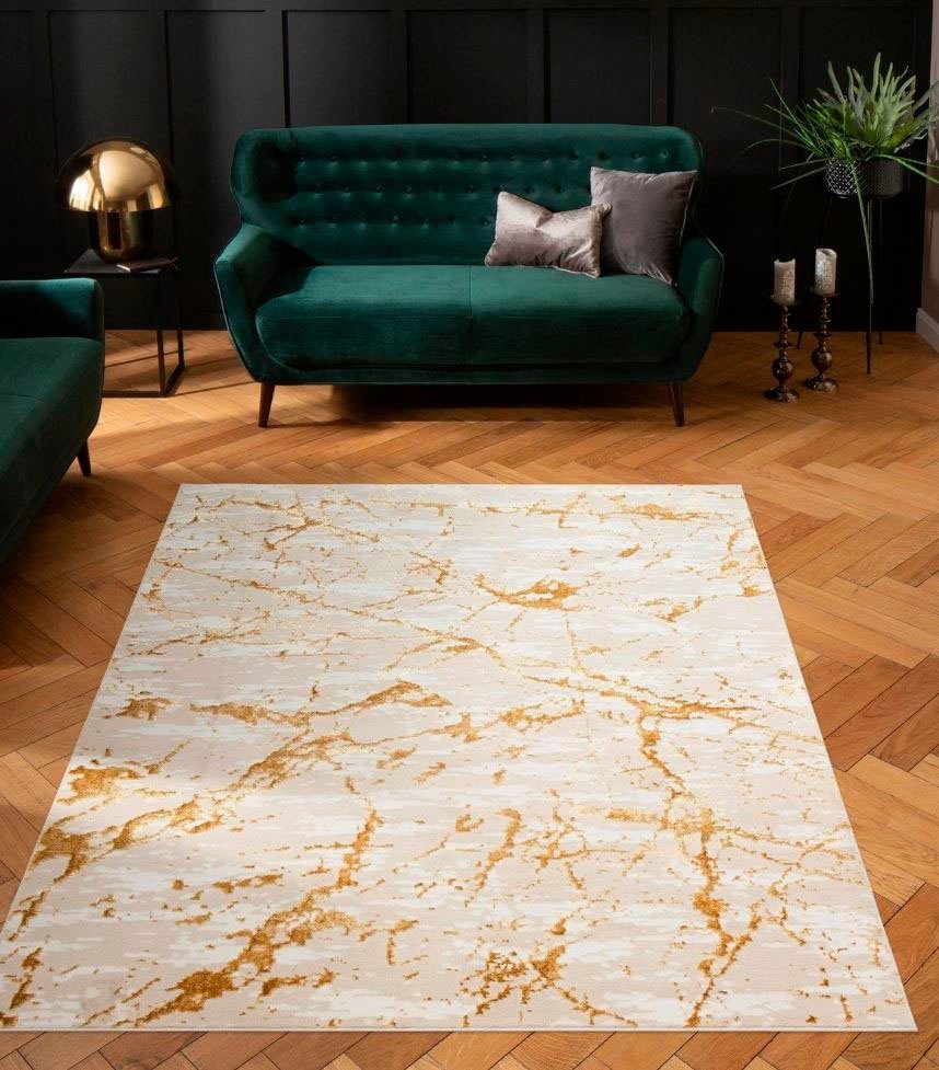 my home Teppich Kalmus, mit Schrumpfgarn-Effekt, günstig online kaufen